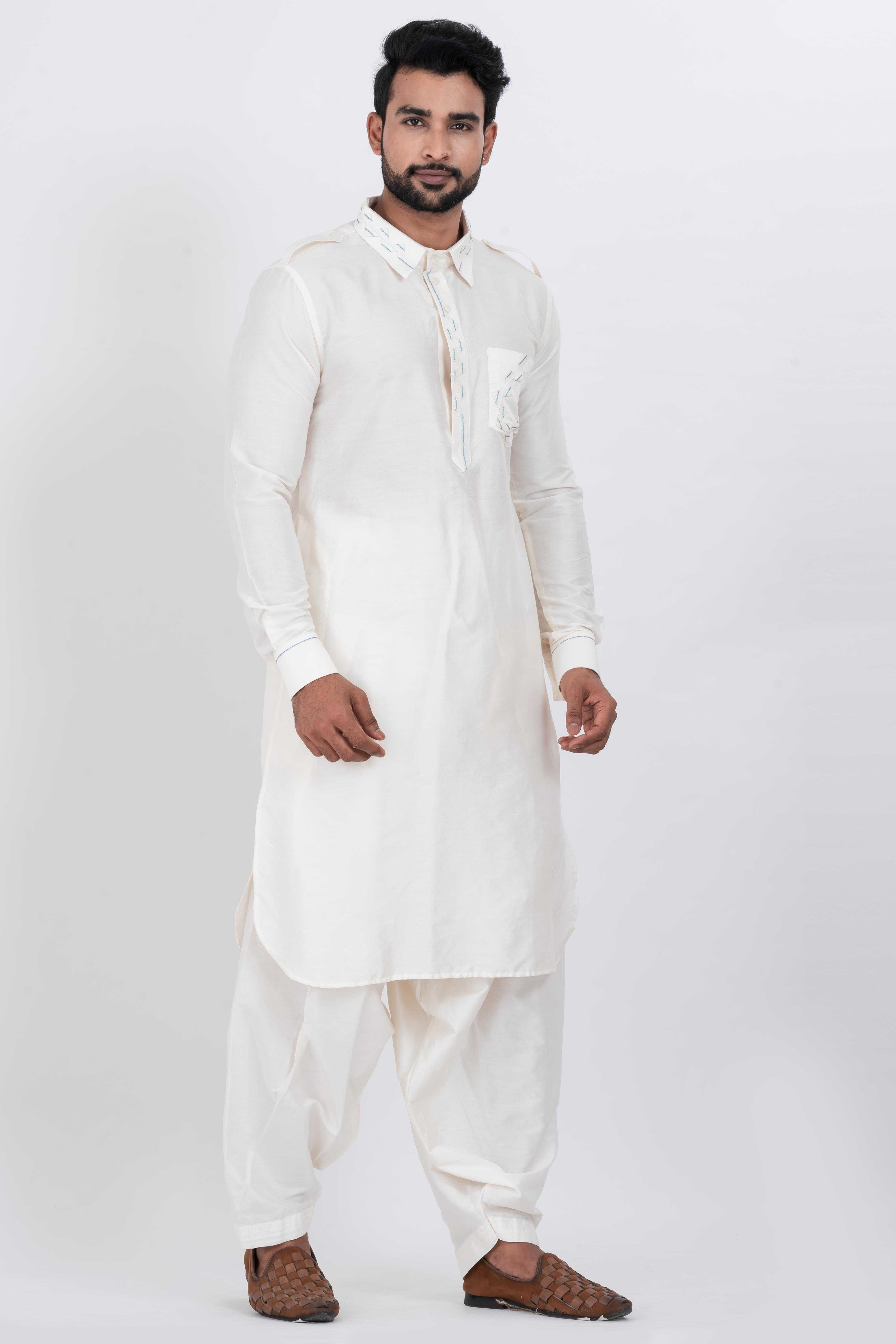 Ynf Viscose RIN223 3661C Mens Wear Festive Collections Wholesale Mens Kurtas Mens Kurta Pyjama Onam Collections Manufacturer