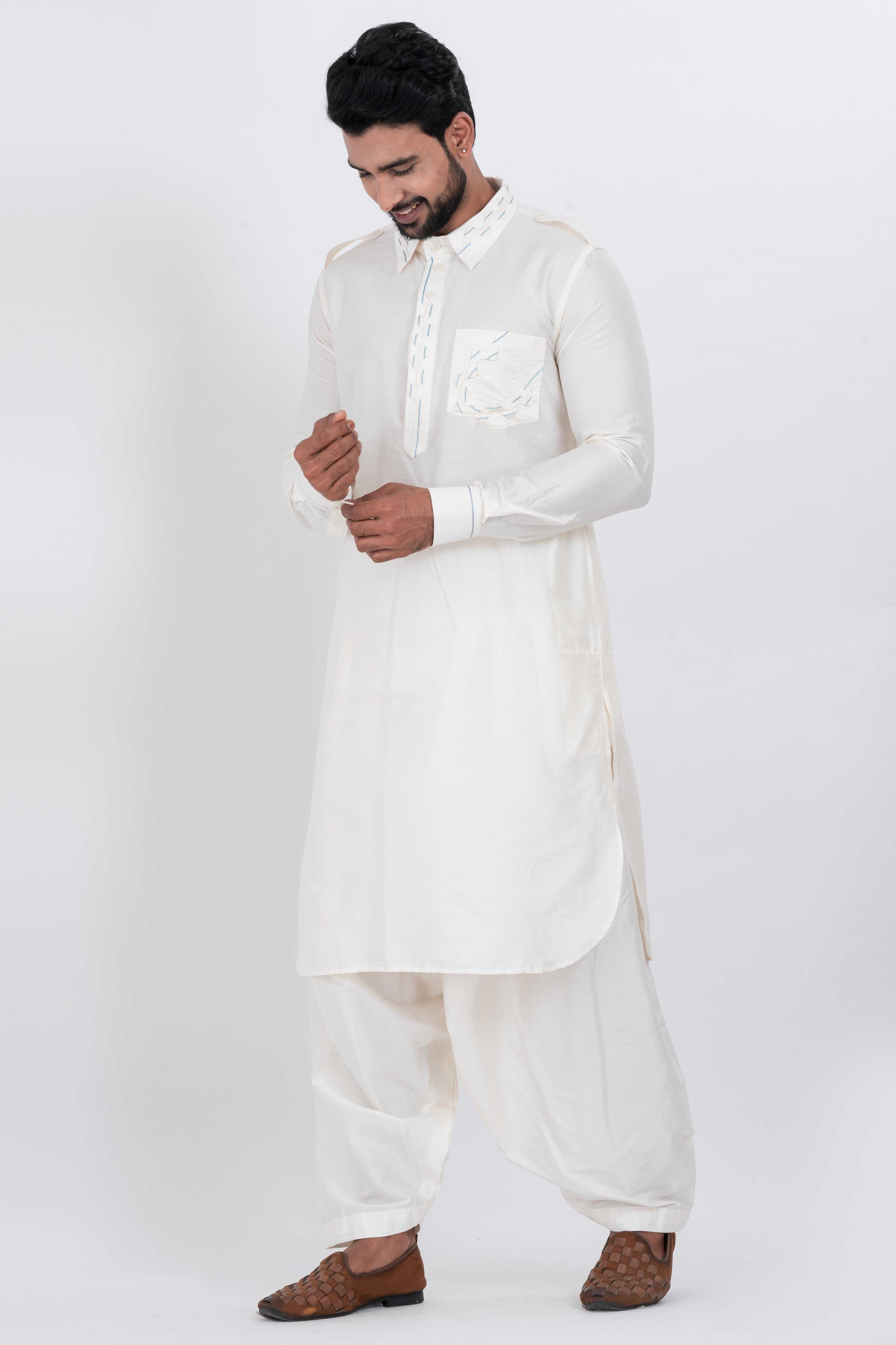 Ynf Viscose RIN223 3661C Mens Wear Festive Collections Wholesale Mens Kurtas Mens Kurta Pyjama Onam Collections Manufacturer