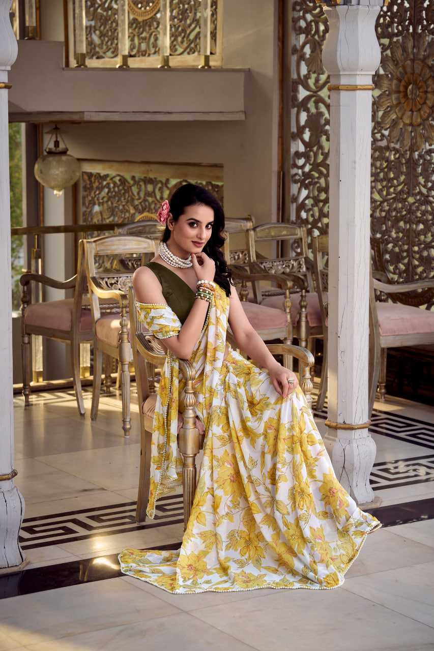 Ynf WEIGHTLESS KESH134 EVERLY Sarees Wedding Collections Festive Collections Wholesale Party Wear Sarees Weightless Sarees Sarees With Blouse Manufacturer