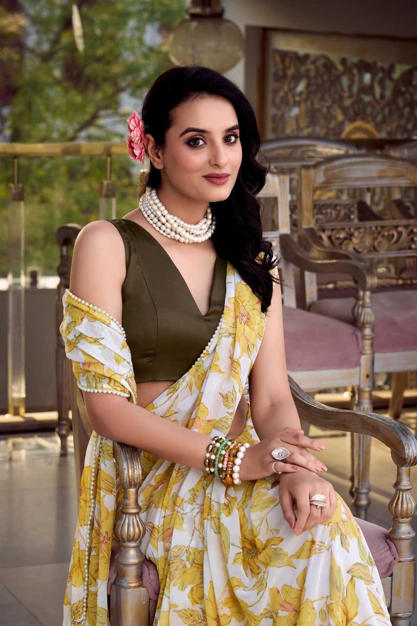 Ynf WEIGHTLESS KESH134 EVERLY Sarees Wedding Collections Festive Collections Wholesale Party Wear Sarees Weightless Sarees Sarees With Blouse Manufacturer
