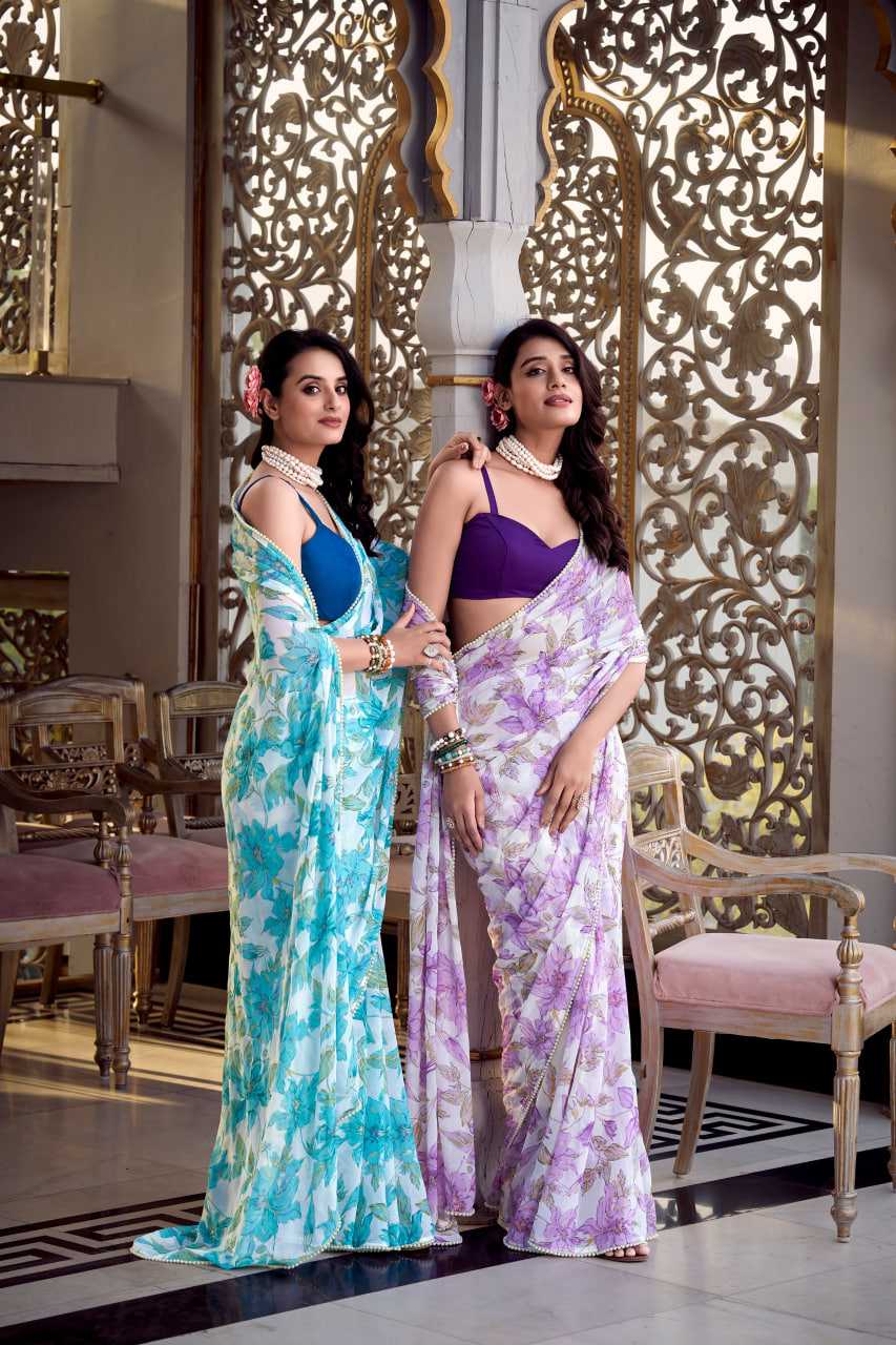 Ynf WEIGHTLESS KESH134 EVERLY Sarees Wedding Collections Festive Collections Wholesale Party Wear Sarees Weightless Sarees Sarees With Blouse Manufacturer