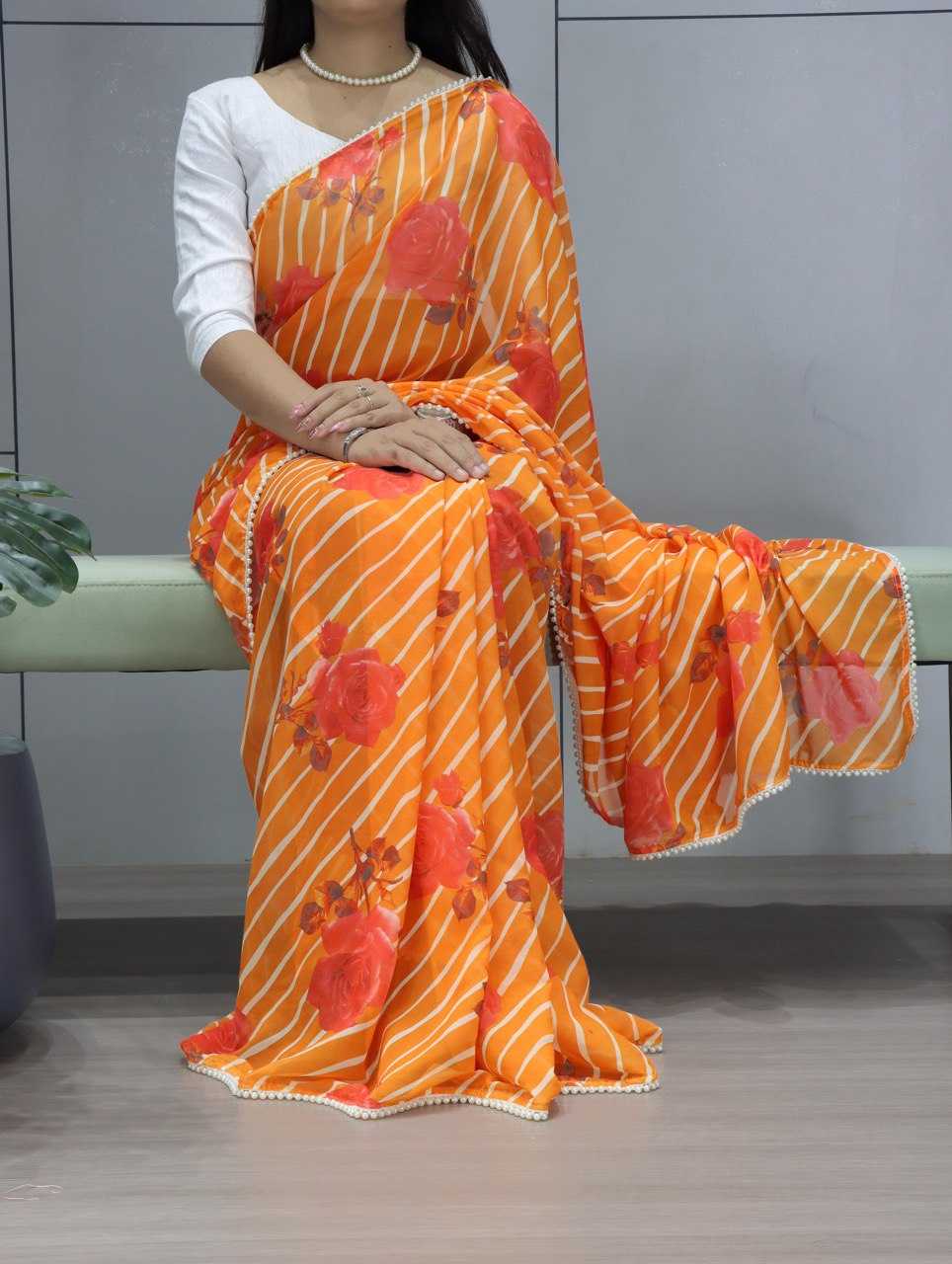 Ynf WEIGHTLESS RIN119 1206 Sarees Wholesale Fancy Sarees Printed Sarees Leheriya Sarees Manufacturer