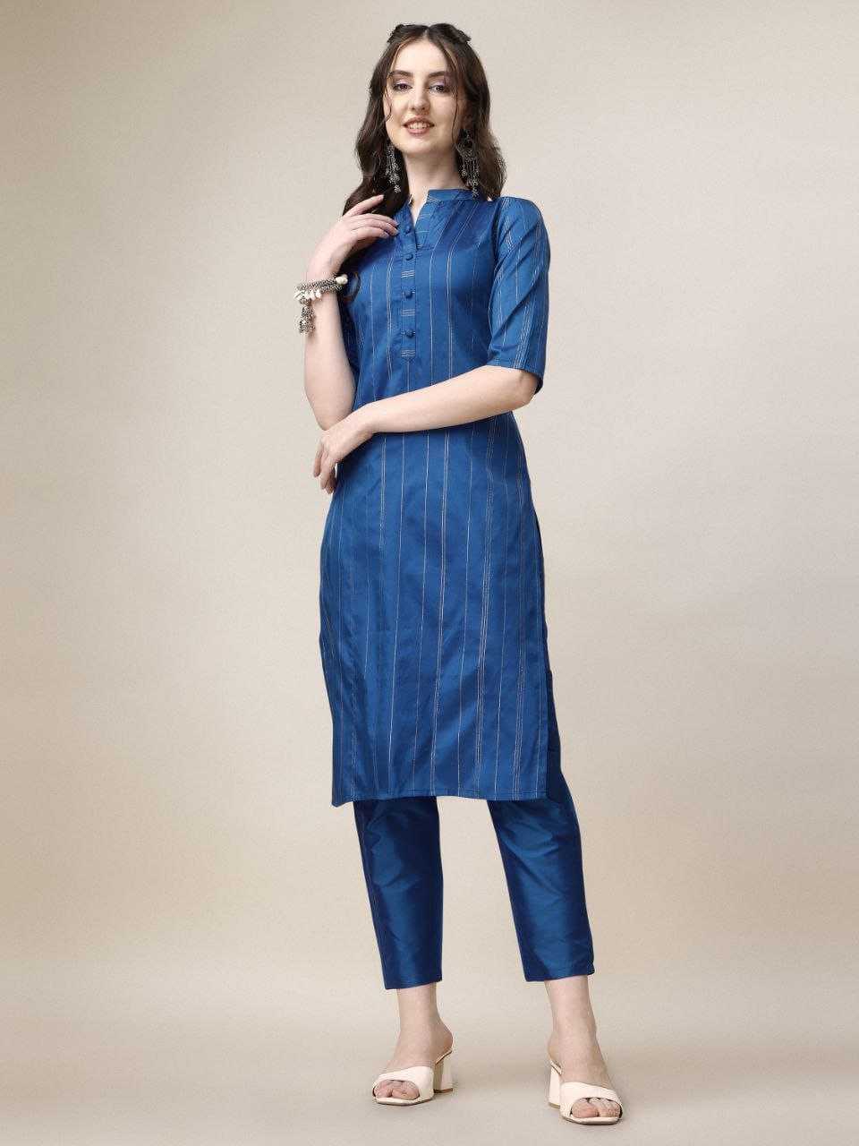 Ynf Art Silk RIN220 PLAN Kurti Wholesale Silk Kurtis Kurti With Pants Manufacturer