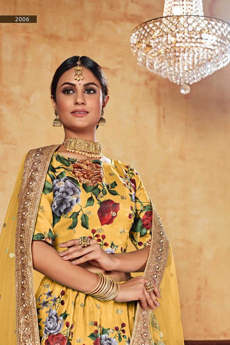 Ynf Art Silk RIN227 2006 Lehengas Wholesale Embroidered Lehenga Lehenga For Engagement Sequins Lehenga Lehenga With Cancan Manufacturer