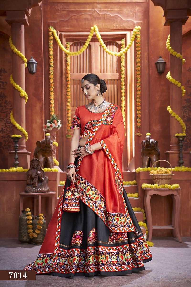 Ynf Art Silk RIN227 7014 Lehengas Festive Collections Wholesale Designer Lehenga Choli Navratri Chaniya Choli Manufacturer