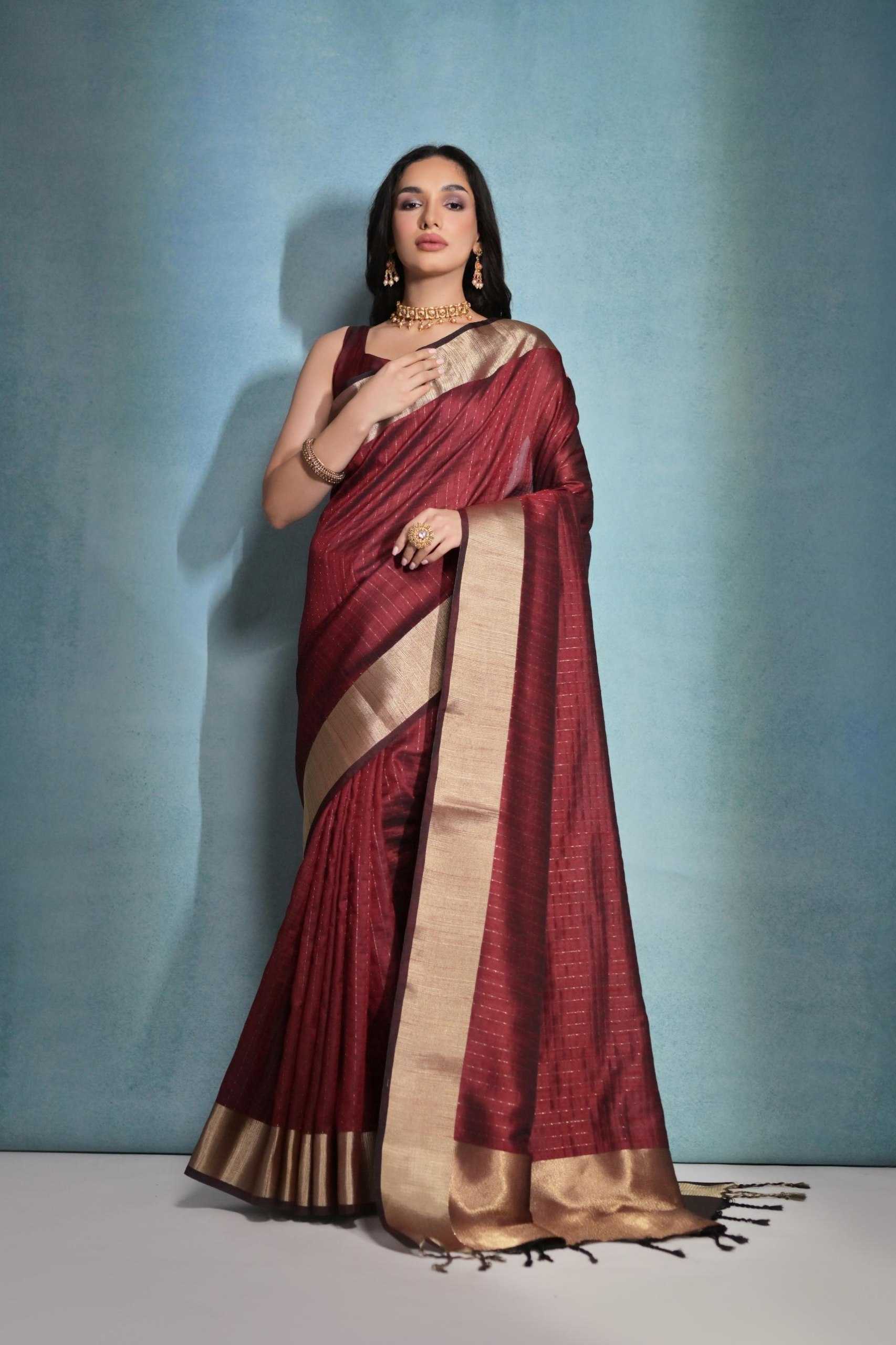 Ynf Banana Silk KESH532 RAW SILK DOT Sarees Wholesale Designer Sarees Zari Border Sarees Silk Sarees Manufacturer