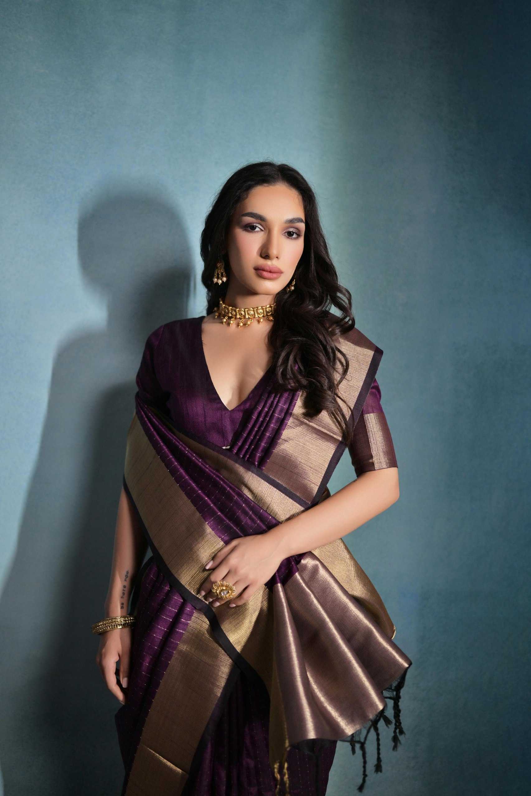 Ynf Banana Silk KESH532 RAW SILK DOT Sarees Wholesale Designer Sarees Zari Border Sarees Silk Sarees Manufacturer