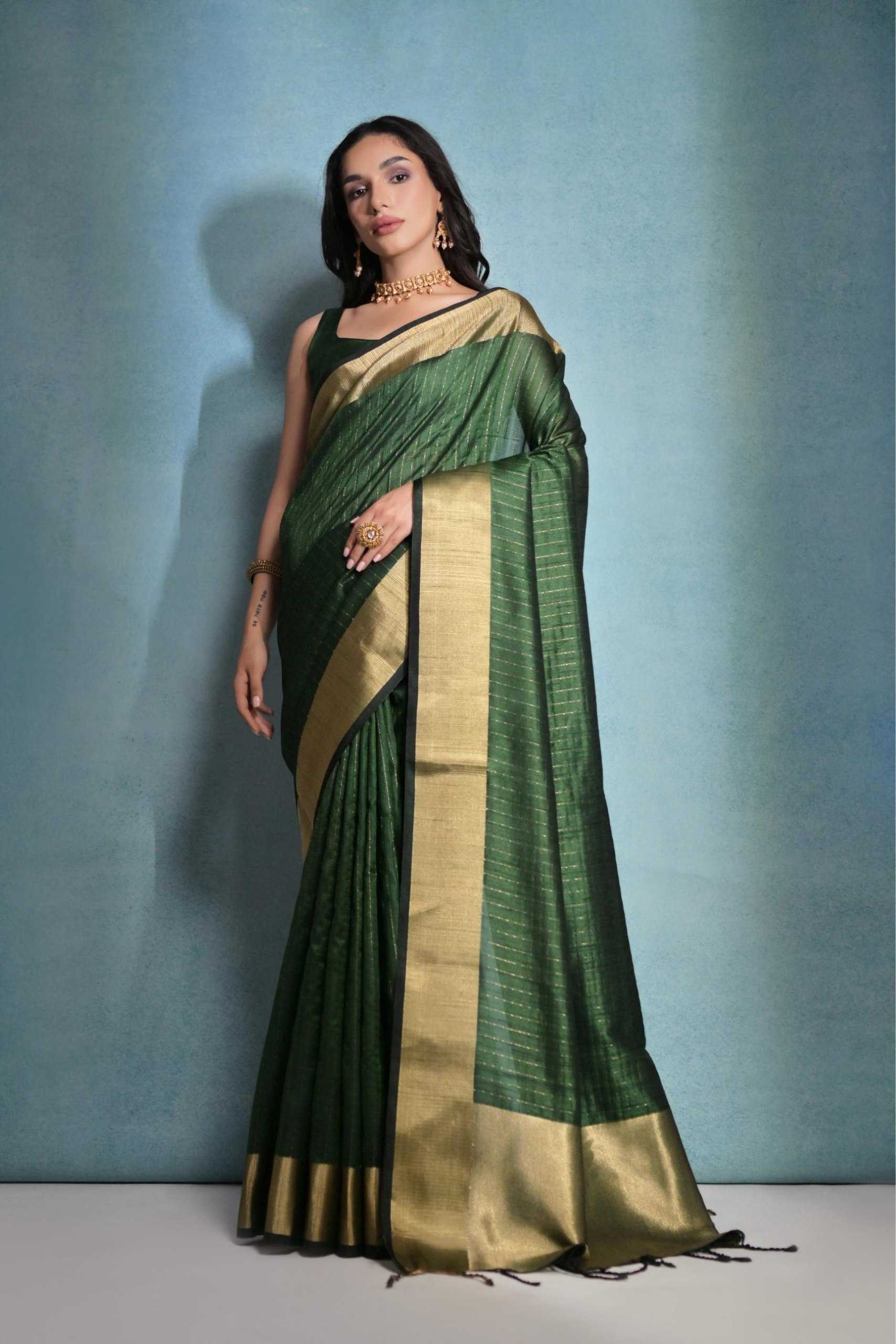 Ynf Banana Silk KESH532 RAW SILK DOT Sarees Wholesale Designer Sarees Zari Border Sarees Silk Sarees Manufacturer