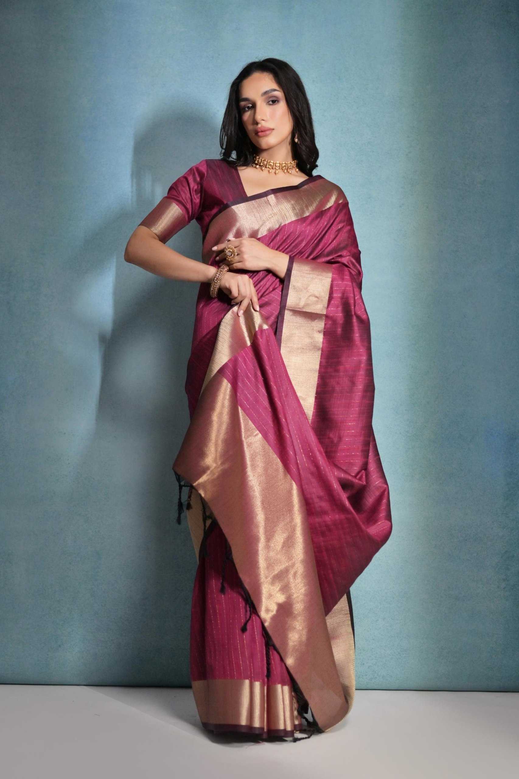 Ynf Banana Silk KESH532 RAW SILK DOT Sarees Wholesale Designer Sarees Zari Border Sarees Silk Sarees Manufacturer