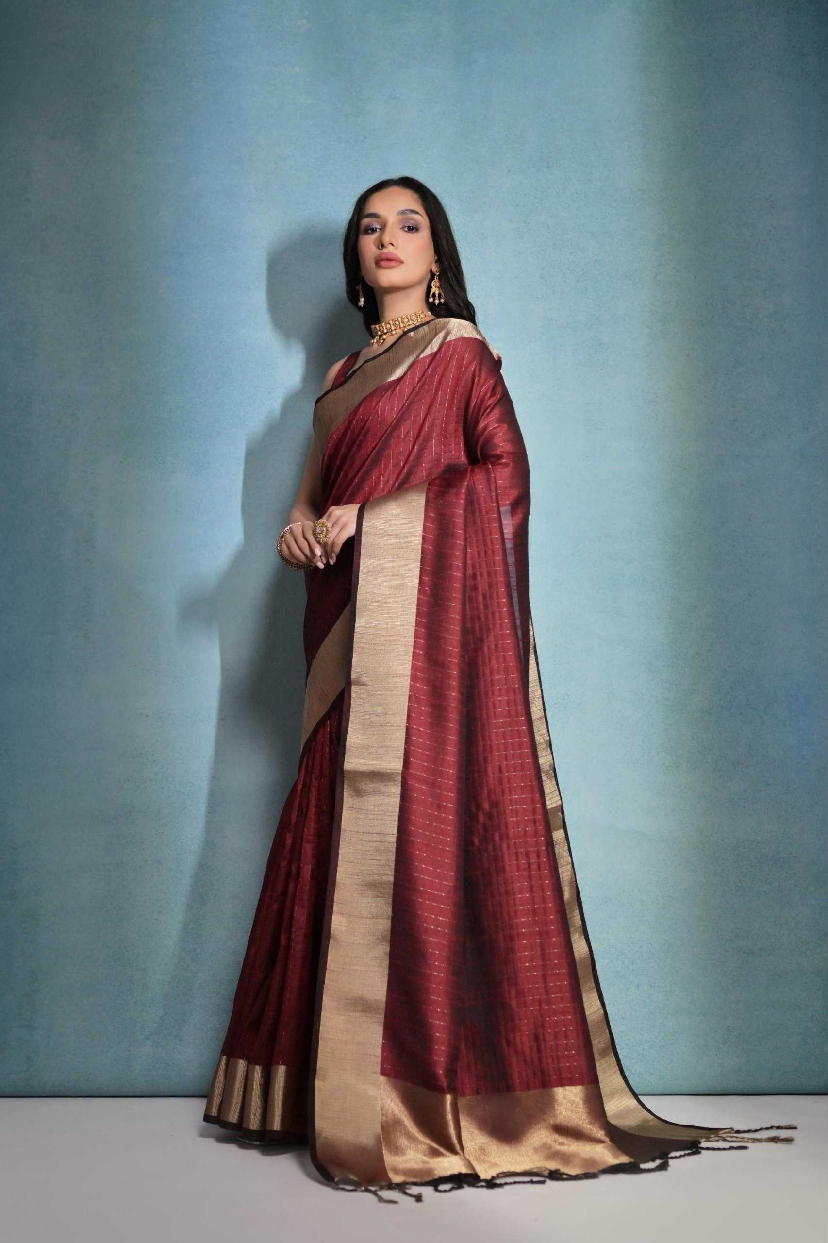 Ynf Banana Silk KESH532 RAW SILK DOT Sarees Wholesale Designer Sarees Zari Border Sarees Silk Sarees Manufacturer