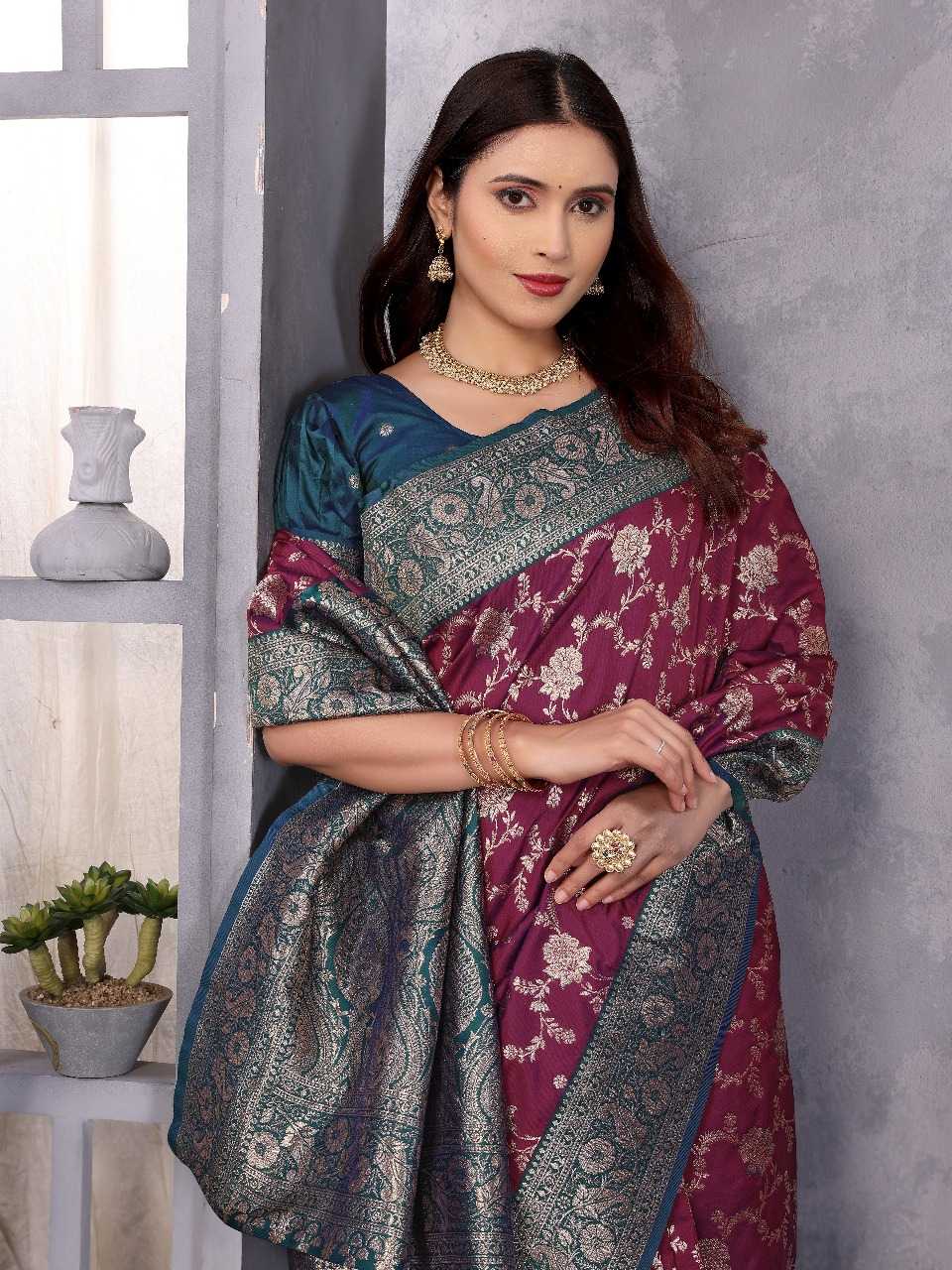 Ynf Banana Silk RIN197 3063 Silk Sarees Wholesale Party Wear Silk Sarees Designer Silk Sarees Fancy Silk Sarees Manufacturer