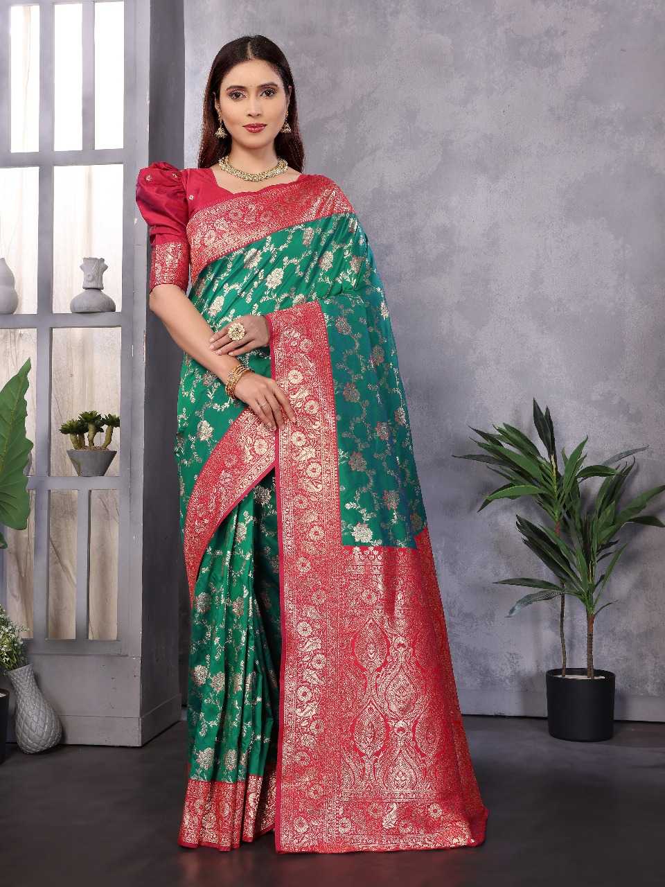 Ynf Banana Silk RIN197 3063 Silk Sarees Wholesale Party Wear Silk Sarees Designer Silk Sarees Fancy Silk Sarees Manufacturer