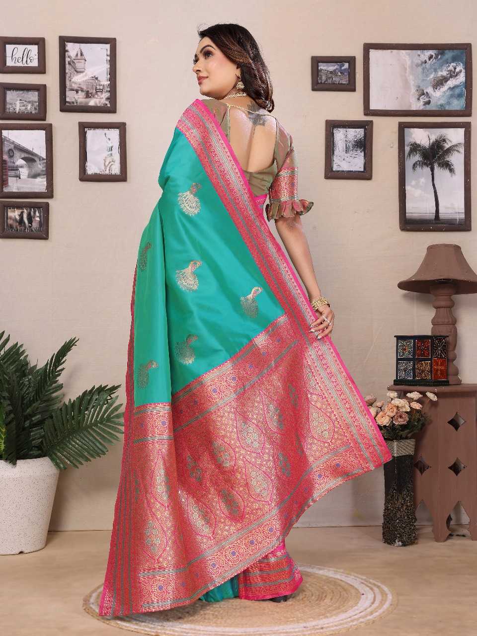 Ynf Banana Silk RIN197 3067 Silk Sarees Wholesale Bridal Silk Sarees Party Wear Silk Sarees Designer Silk Sarees Manufacturer