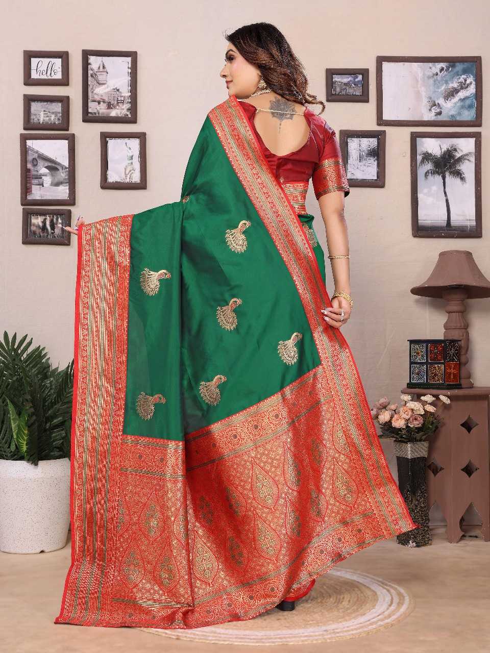 Ynf Banana Silk RIN197 3067 Silk Sarees Wholesale Bridal Silk Sarees Party Wear Silk Sarees Designer Silk Sarees Manufacturer