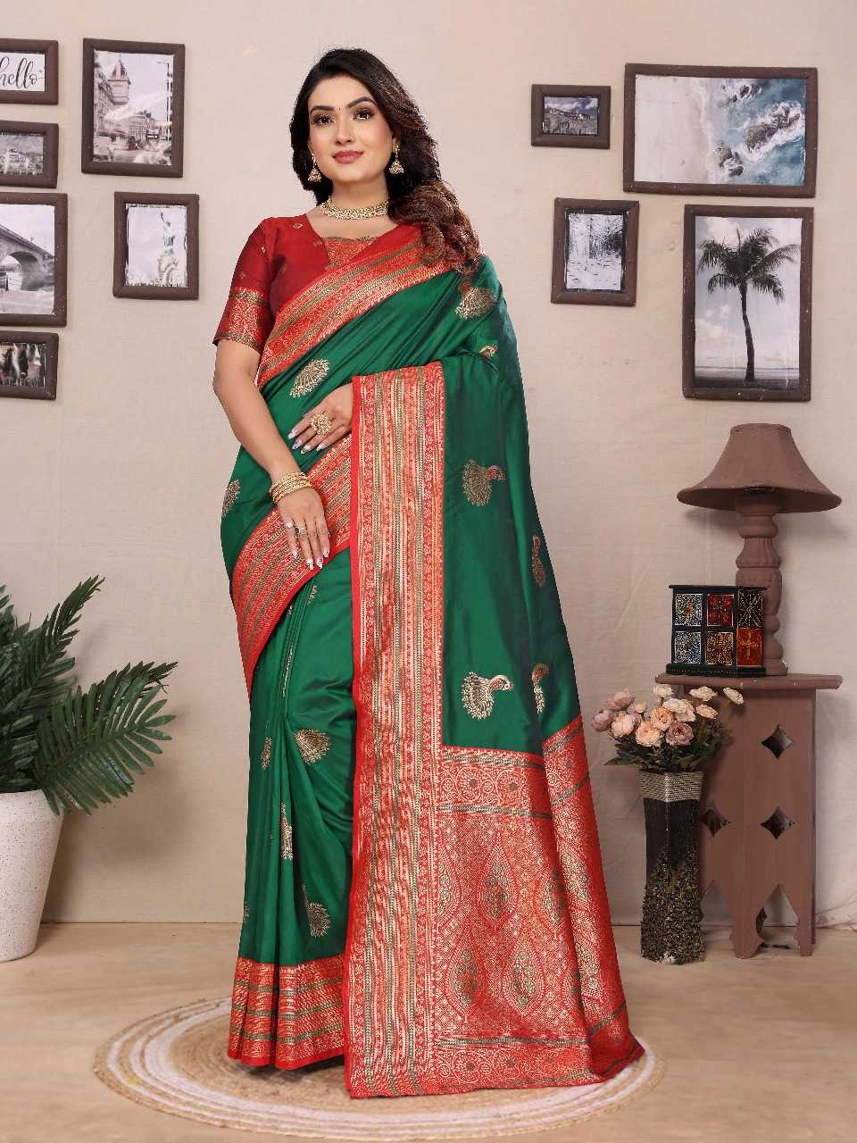 Ynf Banana Silk RIN197 3067 Silk Sarees Wholesale Bridal Silk Sarees Party Wear Silk Sarees Designer Silk Sarees Manufacturer