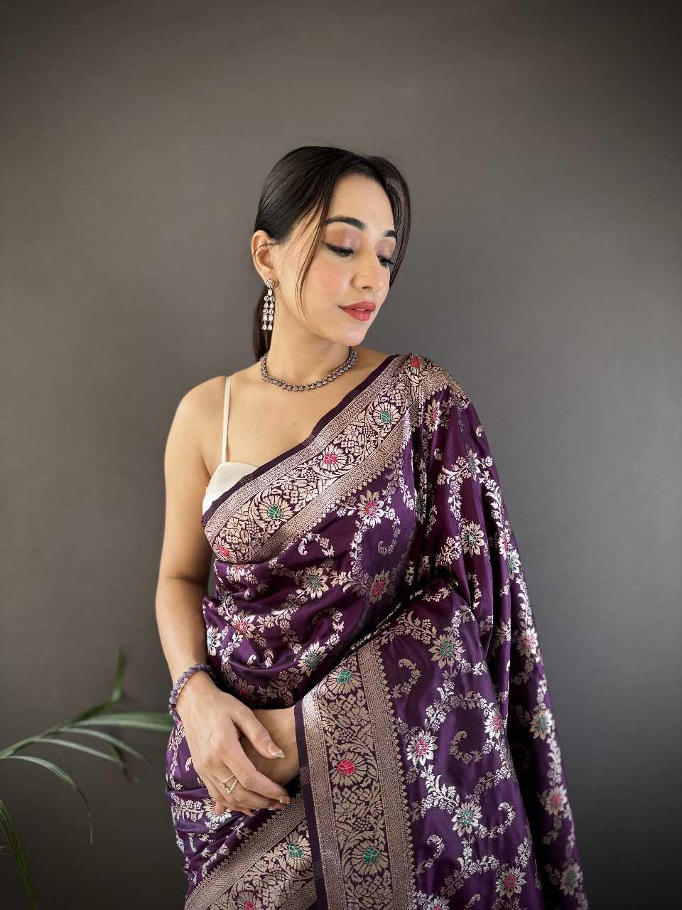 Ynf Banana Silk RIN197 3072 Silk Sarees Wholesale Party Wear Silk Sarees Designer Silk Sarees Fancy Silk Sarees Manufacturer