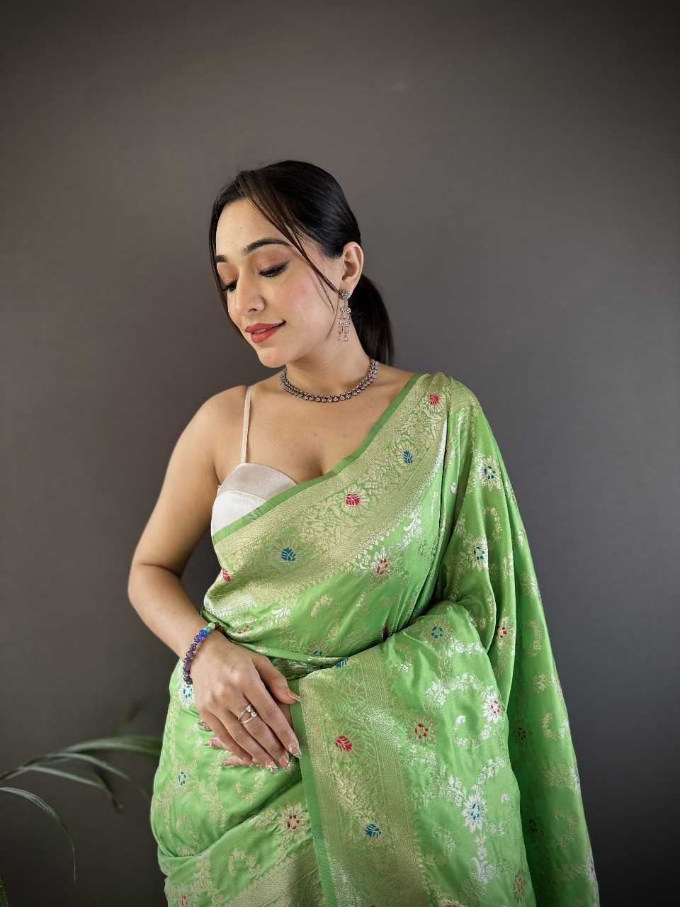 Ynf Banana Silk RIN197 3072 Silk Sarees Wholesale Party Wear Silk Sarees Designer Silk Sarees Fancy Silk Sarees Manufacturer