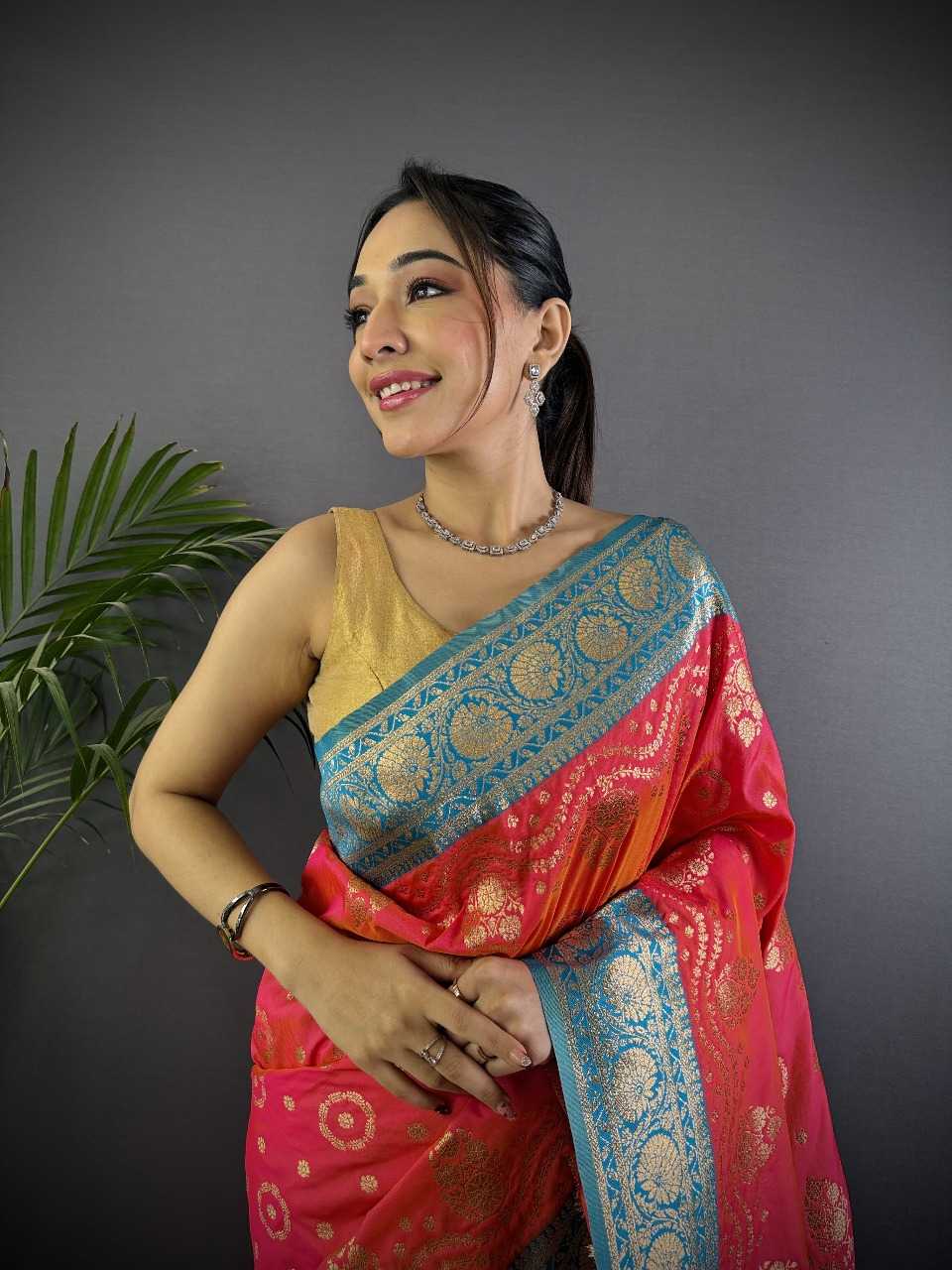 Ynf Banana Silk RIN197 3073 Silk Sarees Wholesale Bridal Silk Sarees Party Wear Silk Sarees Designer Silk Sarees Manufacturer