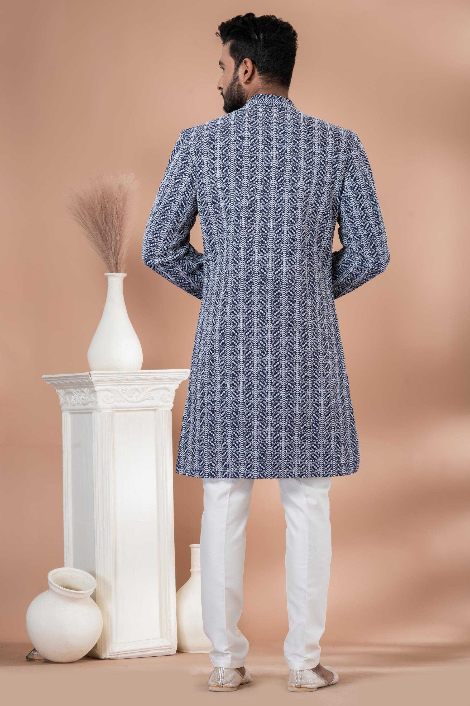 Ynf Banarasi Cotton RIN223 1703 Mens Wear Wholesale Kurta Set with Jacket Designer Ethnic Set Indo Western Manufacturer