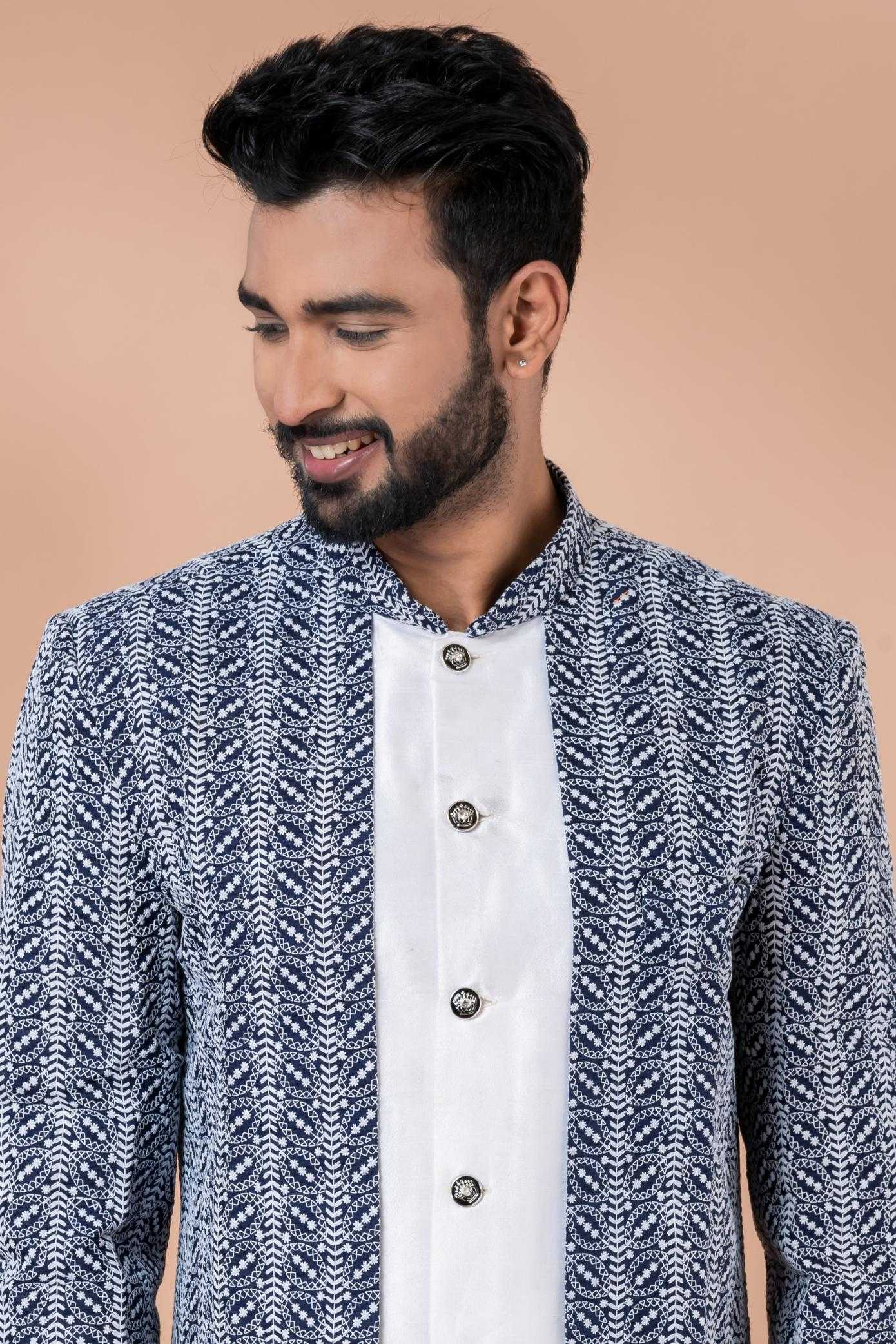 Ynf Banarasi Cotton RIN223 1703 Mens Wear Wholesale Kurta Set with Jacket Designer Ethnic Set Indo Western Manufacturer