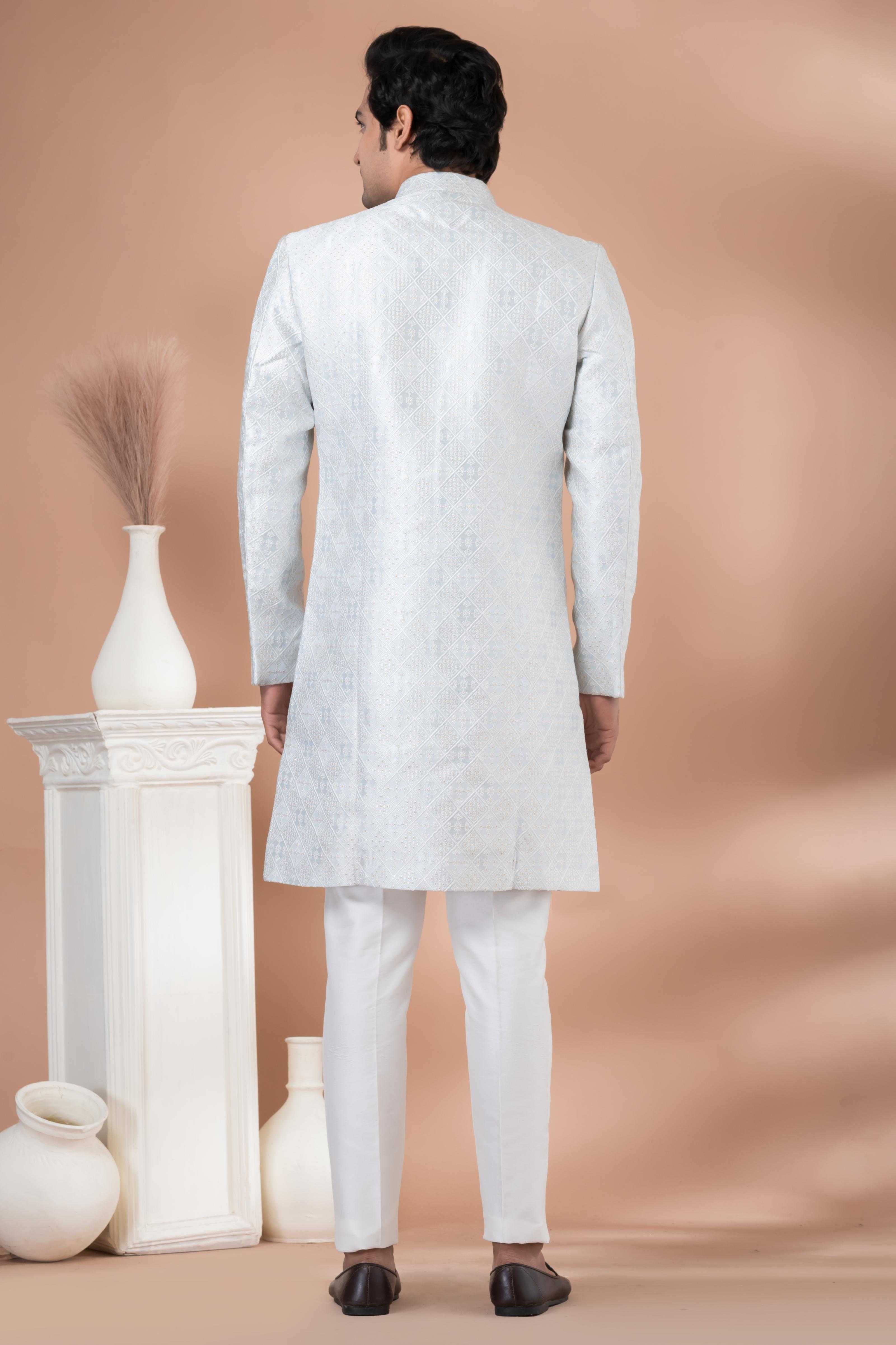 Ynf Banarasi Jacquard RIN223 1705 Mens Wear Wholesale Kurta Set with Jacket Designer Ethnic Set Indo Western Manufacturer