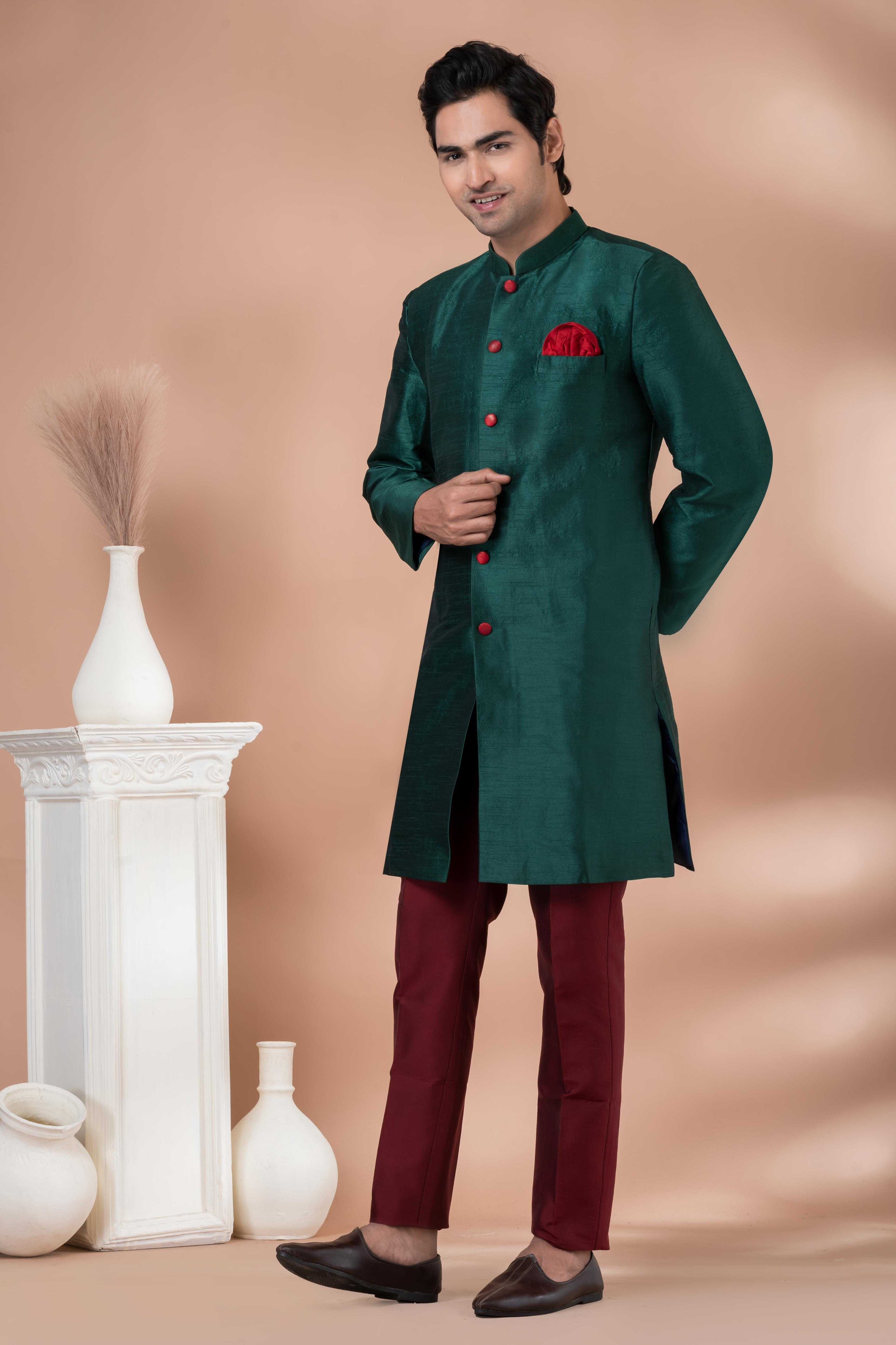 Ynf Banarasi Jacquard RIN223 1720 Mens Wear Wholesale Kurta Set with Jacket Designer Ethnic Set Indo Western Manufacturer