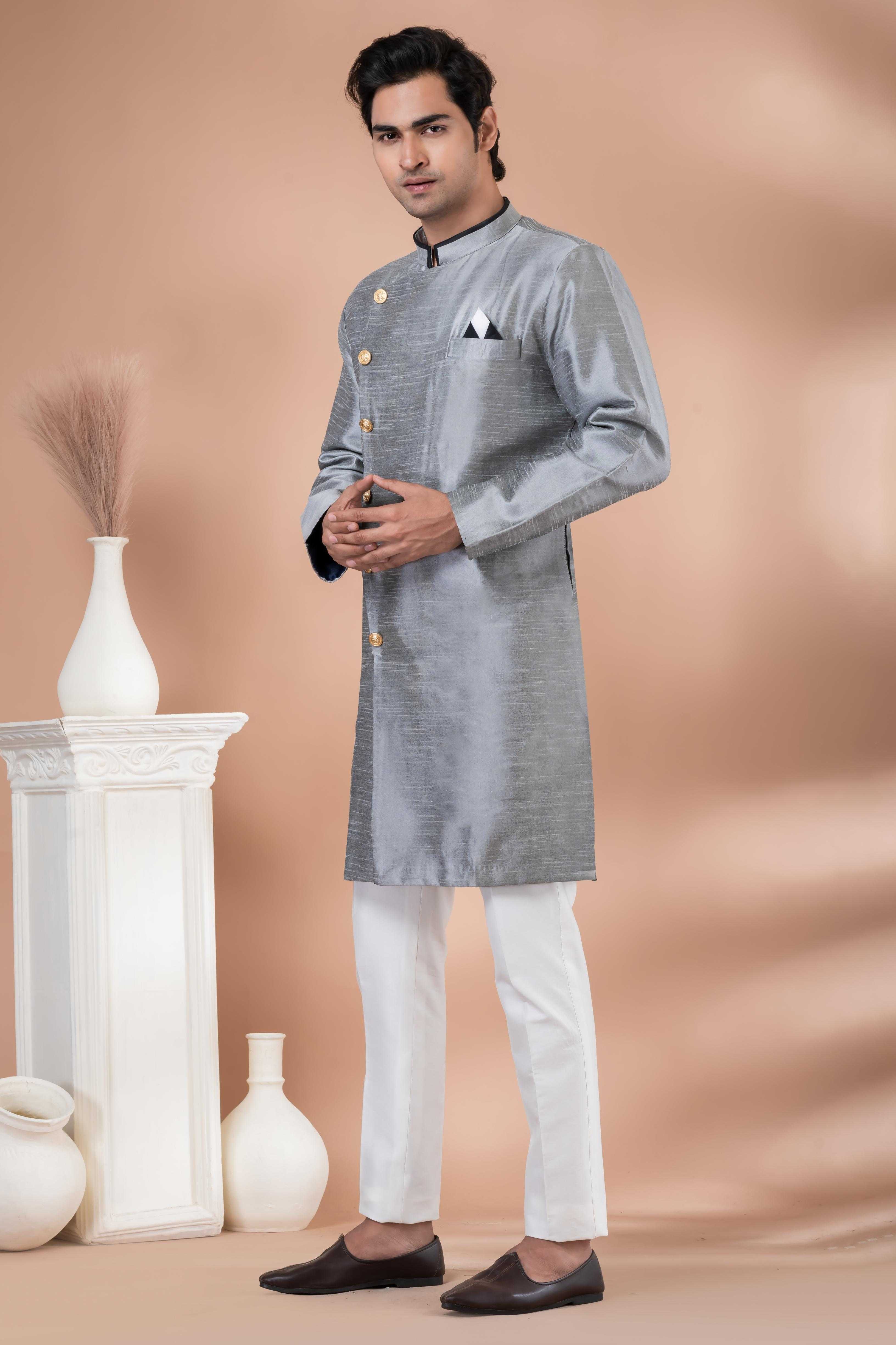 Ynf Banarasi Jacquard RIN223 1721 Mens Wear Wholesale Kurta Set with Jacket Designer Ethnic Set Indo Western Manufacturer