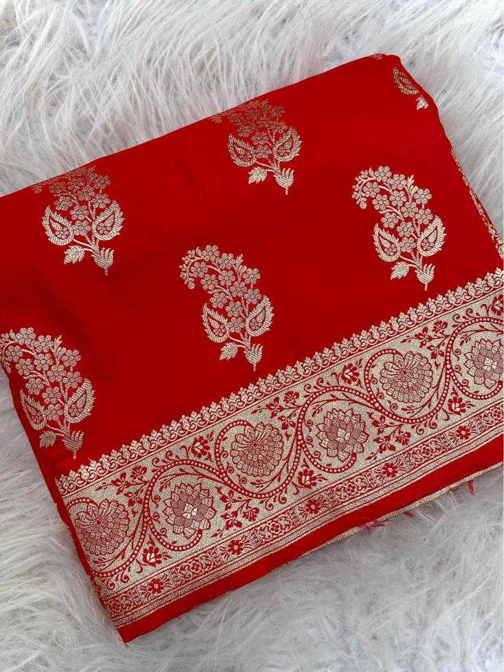 Ynf Banarasi Soft Silk KESH249 Ganga Silk Sarees Wholesale Banarasi Silk Sarees Zari Border Silk Sarees Red Silk Sarees Manufacturer