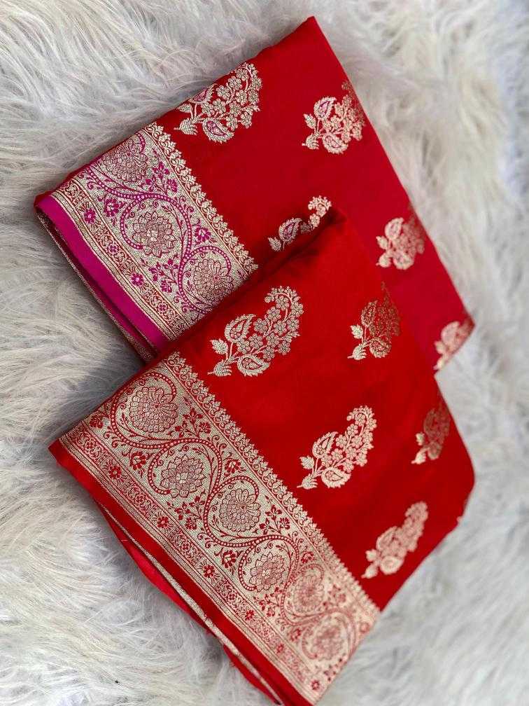 Ynf Banarasi Soft Silk KESH249 Ganga Silk Sarees Wholesale Banarasi Silk Sarees Zari Border Silk Sarees Red Silk Sarees Manufacturer