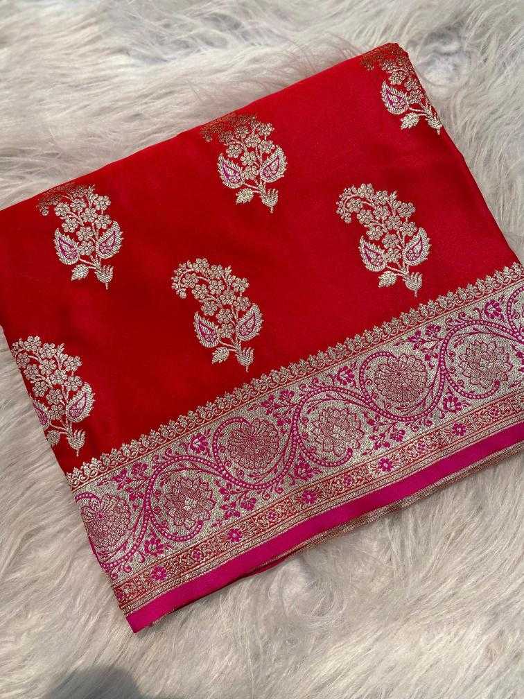 Ynf Banarasi Soft Silk KESH249 Ganga Silk Sarees Wholesale Banarasi Silk Sarees Zari Border Silk Sarees Red Silk Sarees Manufacturer