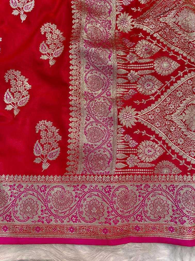 Ynf Banarasi Soft Silk KESH249 Ganga Silk Sarees Wholesale Banarasi Silk Sarees Zari Border Silk Sarees Red Silk Sarees Manufacturer