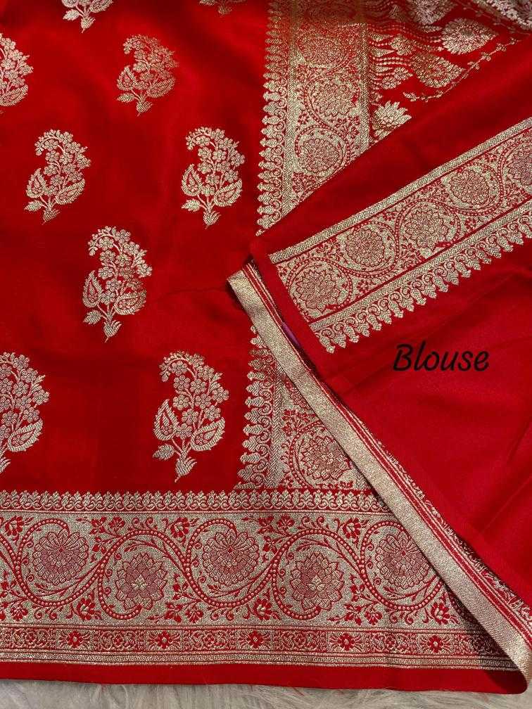 Ynf Banarasi Soft Silk KESH249 Ganga Silk Sarees Wholesale Banarasi Silk Sarees Zari Border Silk Sarees Red Silk Sarees Manufacturer