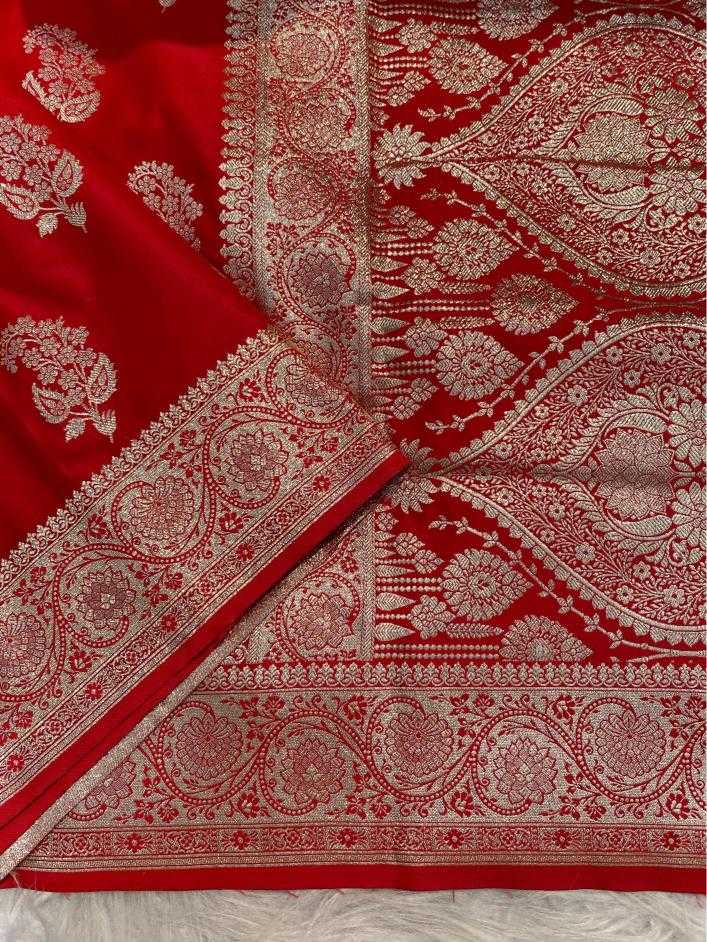 Ynf Banarasi Soft Silk KESH249 Ganga Silk Sarees Wholesale Banarasi Silk Sarees Zari Border Silk Sarees Red Silk Sarees Manufacturer