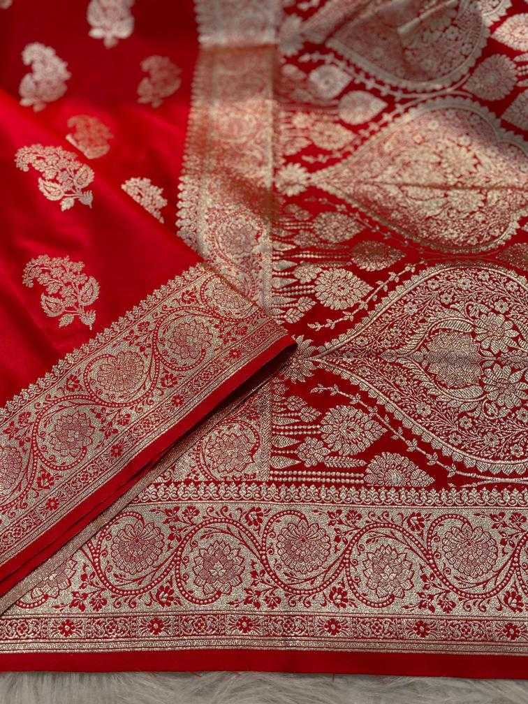Ynf Banarasi Soft Silk KESH249 Ganga Silk Sarees Wholesale Banarasi Silk Sarees Zari Border Silk Sarees Red Silk Sarees Manufacturer