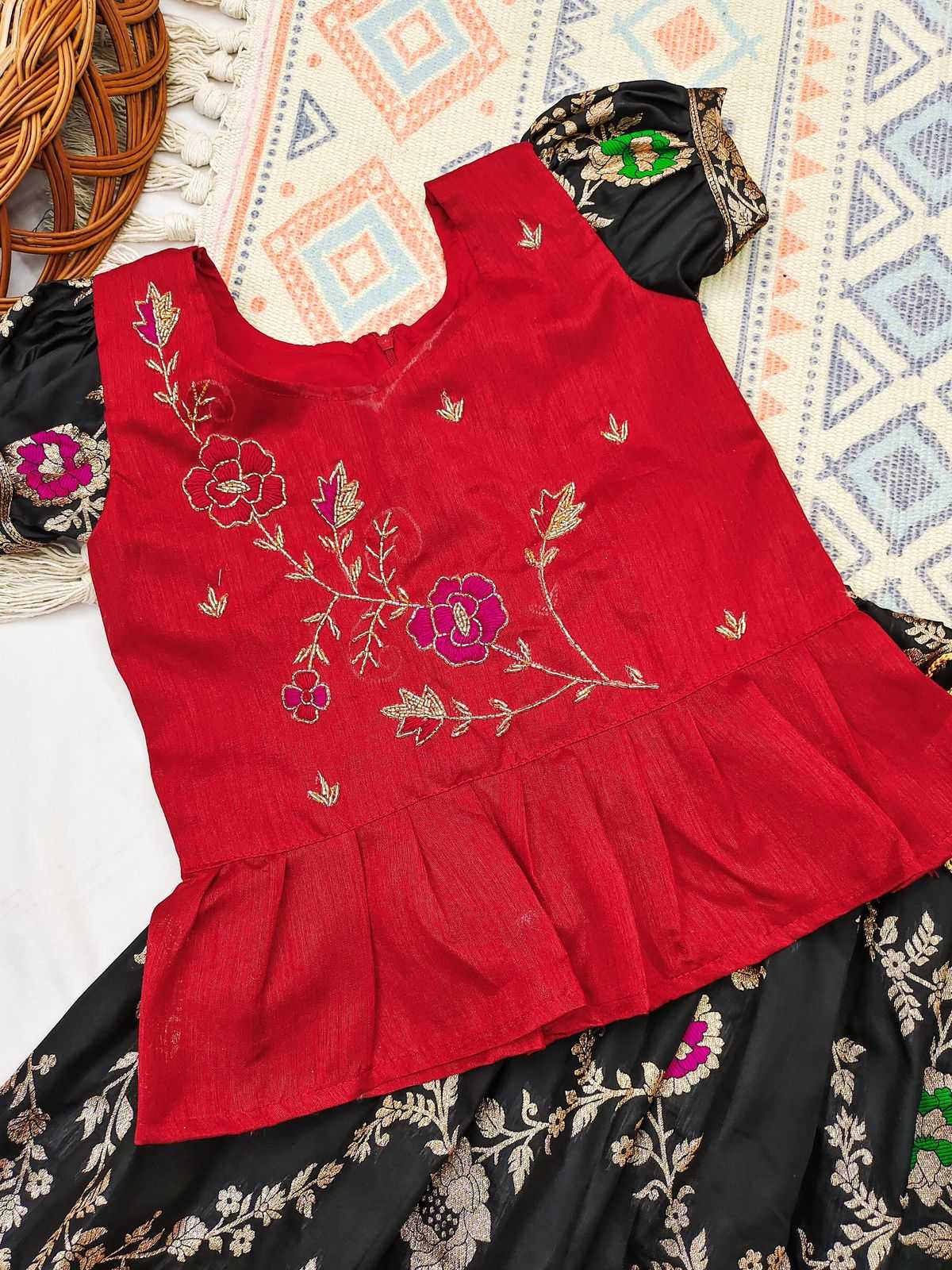 Ynf Banarasi Soft Silk KESH493 Real Beads Kids Wear Wholesale Kids Lehenga Kids Lehenga Choli Baby Girl Lehenga Manufacturer