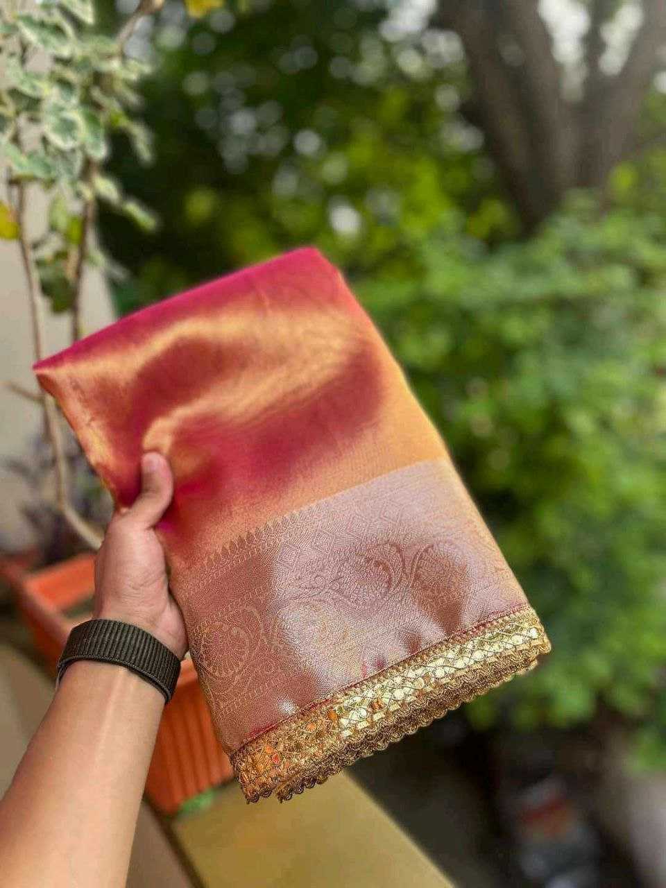 Ynf Banarasi Soft Silk KESH525 Shraddha Tissue Silk Sarees Wholesale Fancy Silk Sarees Zari Border Silk Sarees Manufacturer