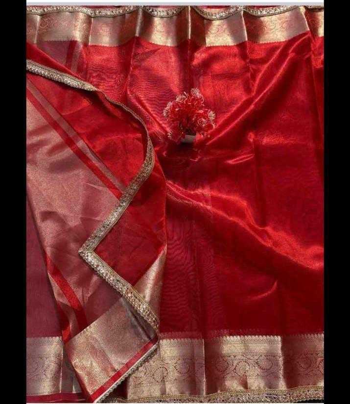Ynf Banarasi Soft Silk KESH525 Shraddha Tissue Silk Sarees Wholesale Fancy Silk Sarees Zari Border Silk Sarees Manufacturer