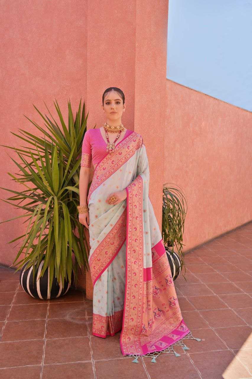 Ynf Banarasi Soft Silk KESH532 PAITHANI NISHA Sarees Wholesale Embroidered Sarees Zari Border Sarees Traditional Sarees Manufacturer