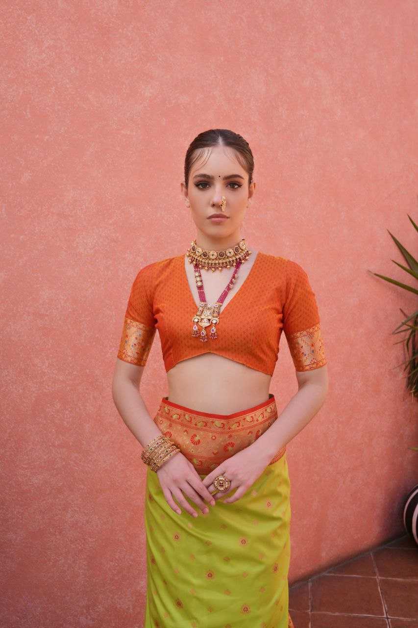 Ynf Banarasi Soft Silk KESH532 PAITHANI NISHA Sarees Wholesale Embroidered Sarees Zari Border Sarees Traditional Sarees Manufacturer