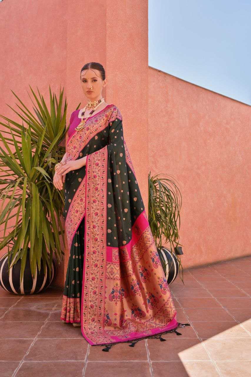 Ynf Banarasi Soft Silk KESH532 PAITHANI NISHA Sarees Wholesale Embroidered Sarees Zari Border Sarees Traditional Sarees Manufacturer