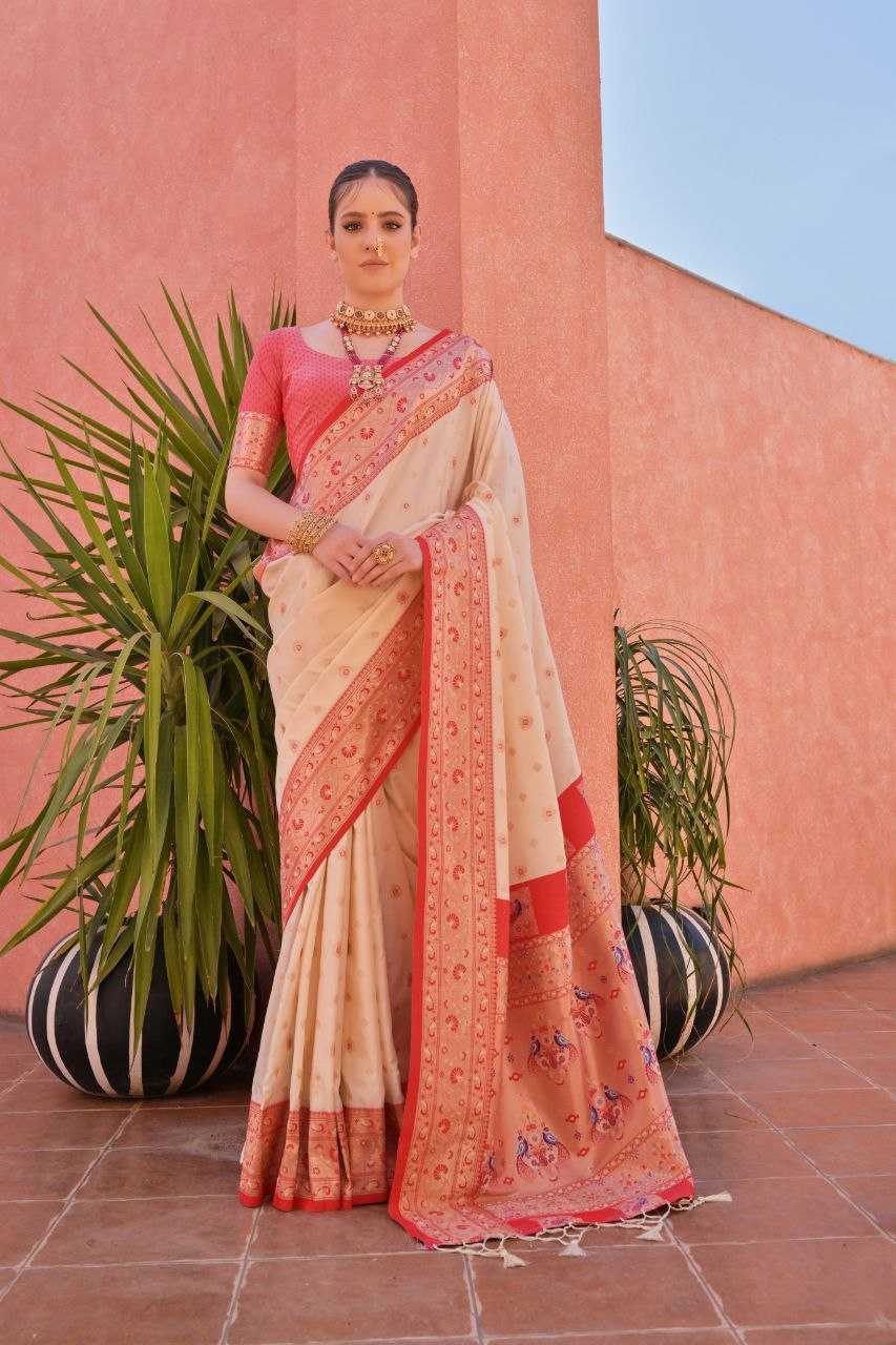 Ynf Banarasi Soft Silk KESH532 PAITHANI NISHA Sarees Wholesale Embroidered Sarees Zari Border Sarees Traditional Sarees Manufacturer