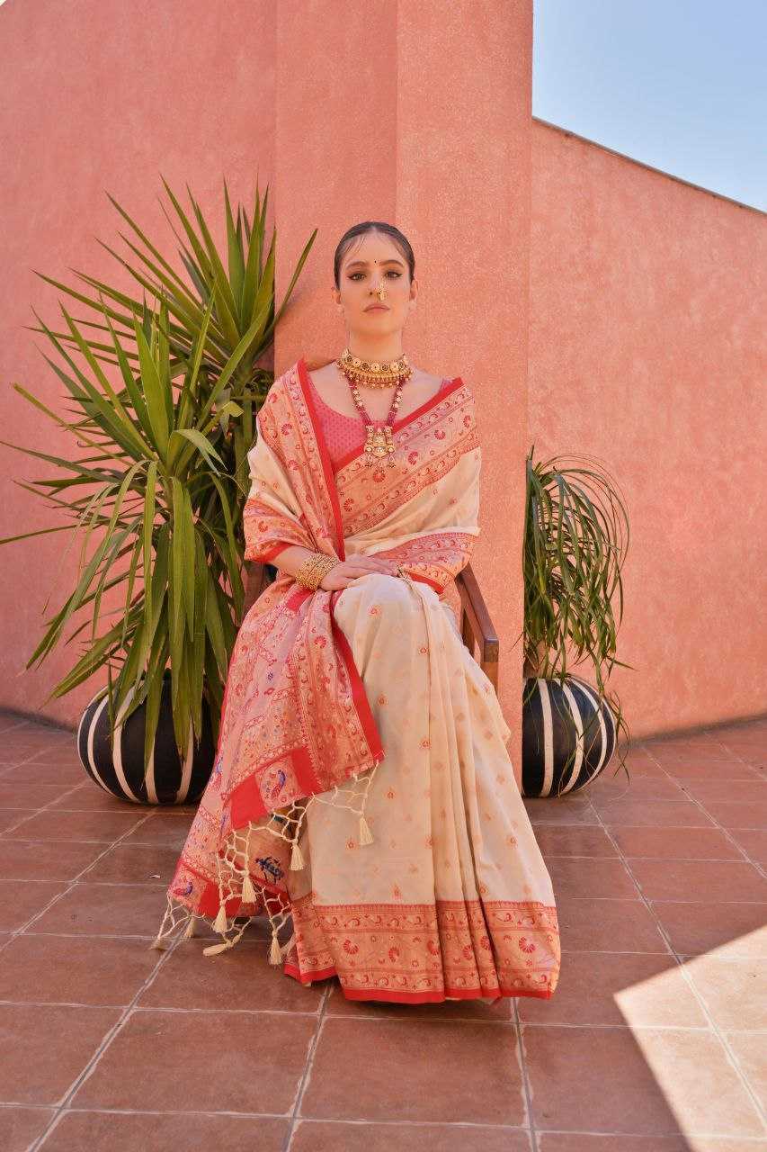 Ynf Banarasi Soft Silk KESH532 PAITHANI NISHA Sarees Wholesale Embroidered Sarees Zari Border Sarees Traditional Sarees Manufacturer