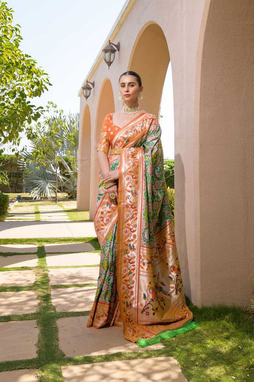 Ynf Banarasi Soft Silk KESH532 PAITHANI SPARROW Silk Sarees Wholesale Banarasi Silk Sarees Paithani Sarees Patola Sarees Manufacturer