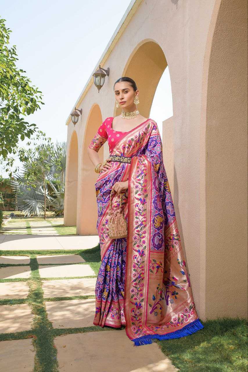 Ynf Banarasi Soft Silk KESH532 PAITHANI SPARROW Silk Sarees Wholesale Banarasi Silk Sarees Paithani Sarees Patola Sarees Manufacturer
