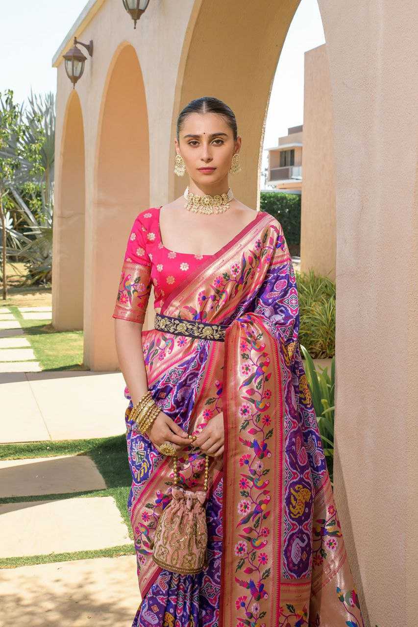 Ynf Banarasi Soft Silk KESH532 PAITHANI SPARROW Silk Sarees Wholesale Banarasi Silk Sarees Paithani Sarees Patola Sarees Manufacturer