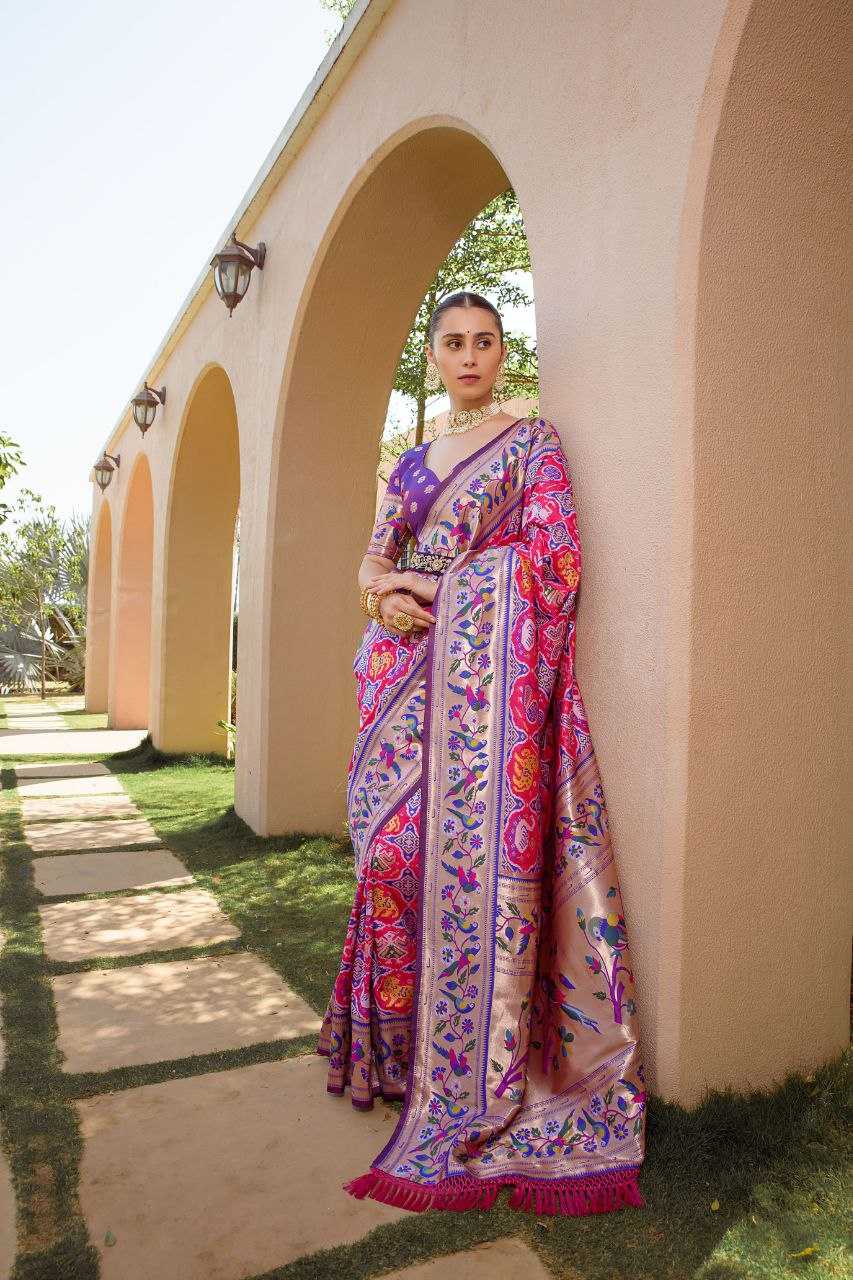 Ynf Banarasi Soft Silk KESH532 PAITHANI SPARROW Silk Sarees Wholesale Banarasi Silk Sarees Paithani Sarees Patola Sarees Manufacturer