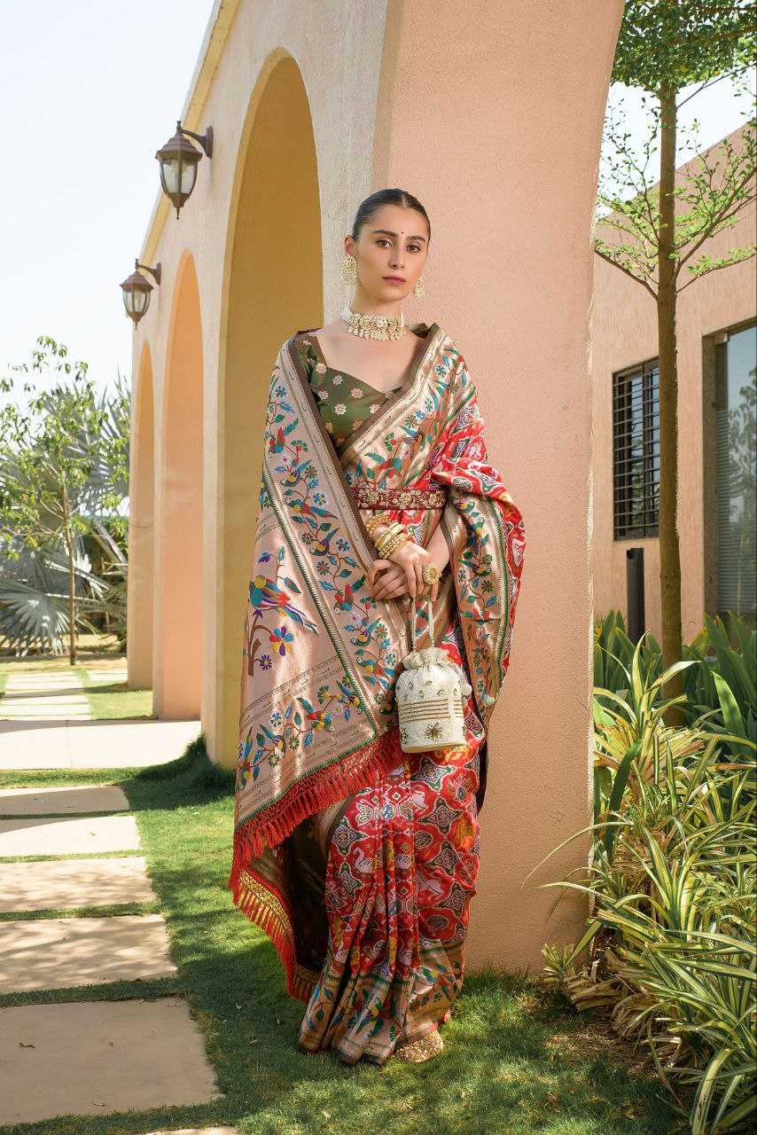 Ynf Banarasi Soft Silk KESH532 PAITHANI SPARROW Silk Sarees Wholesale Banarasi Silk Sarees Paithani Sarees Patola Sarees Manufacturer