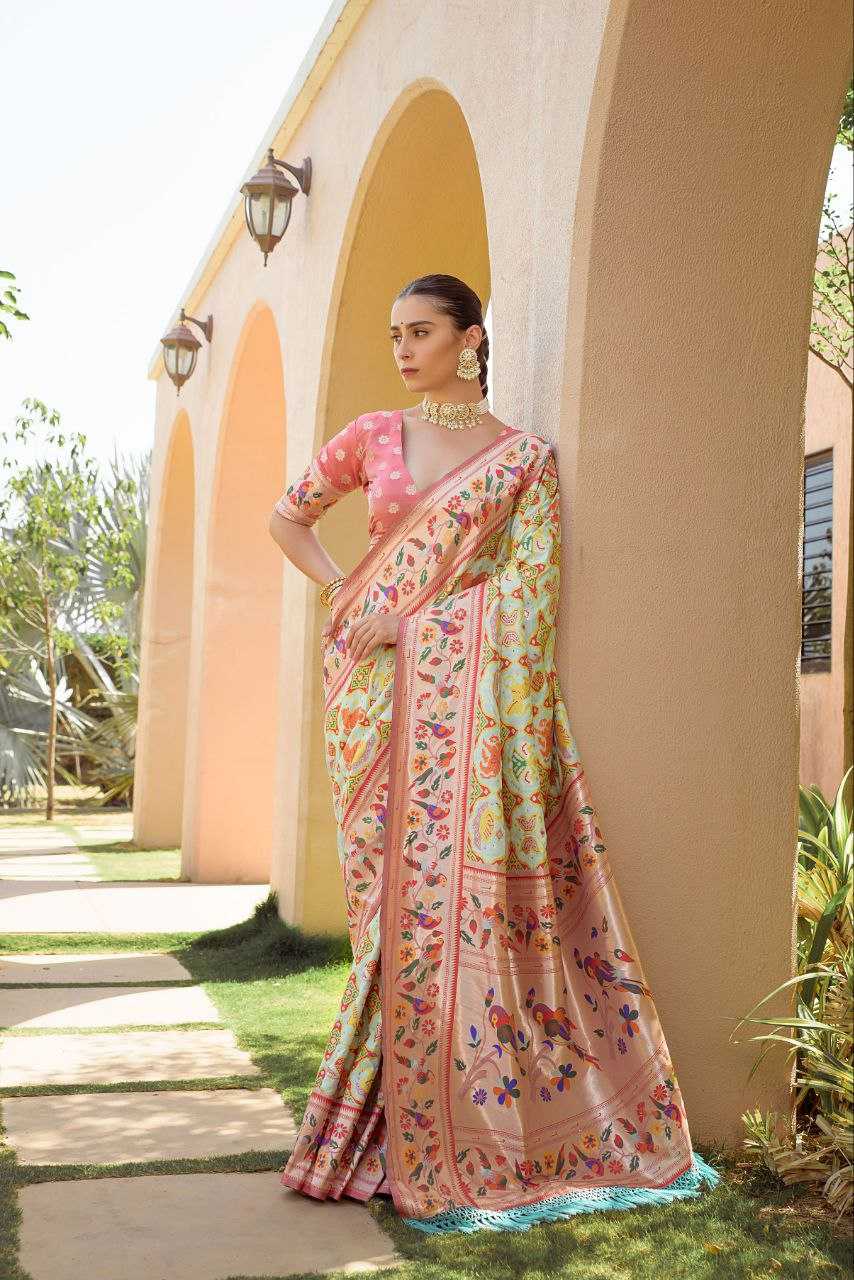 Ynf Banarasi Soft Silk KESH532 PAITHANI SPARROW Silk Sarees Wholesale Banarasi Silk Sarees Paithani Sarees Patola Sarees Manufacturer
