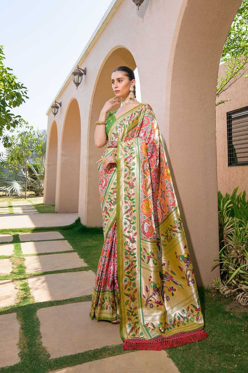 Ynf Banarasi Soft Silk KESH532 PAITHANI SPARROW Silk Sarees Wholesale Banarasi Silk Sarees Paithani Sarees Patola Sarees Manufacturer