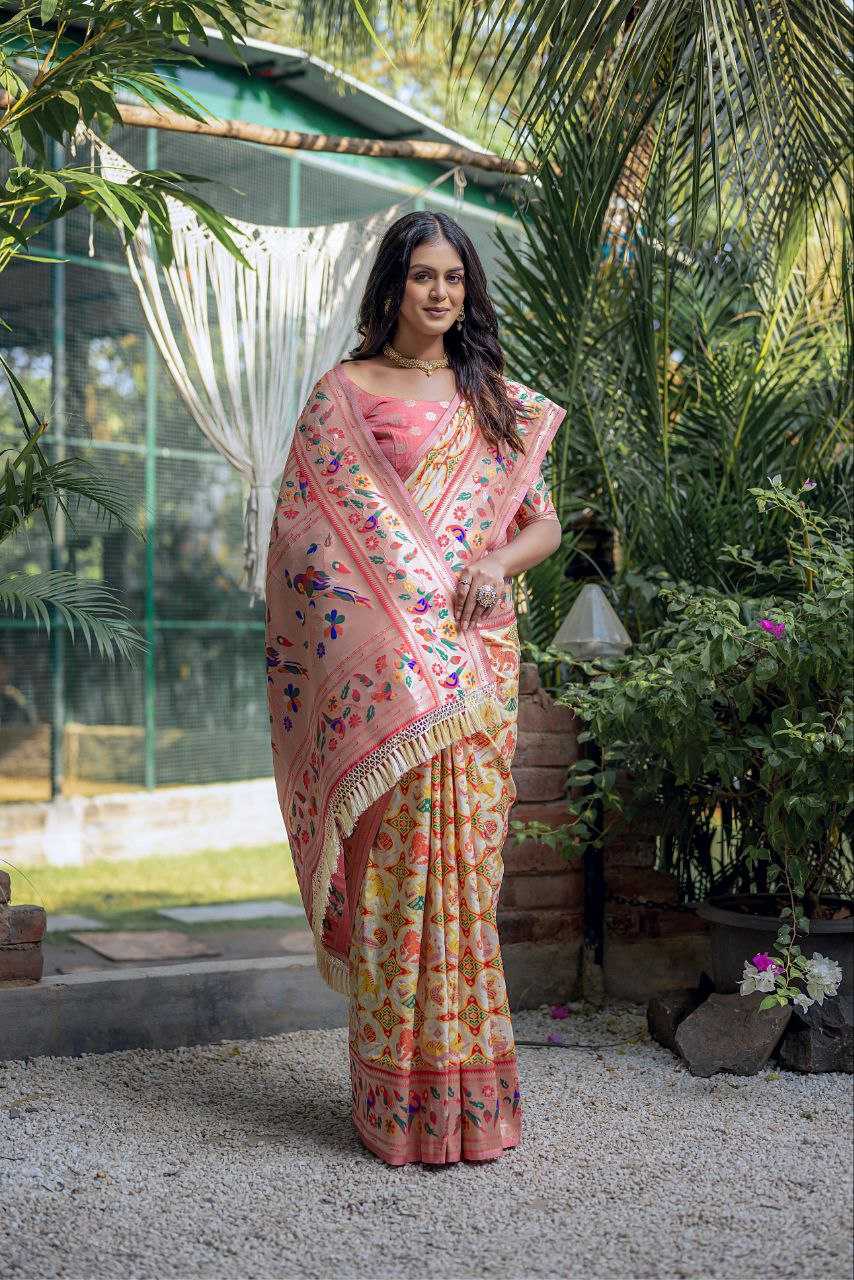 Ynf Banarasi Soft Silk KESH532 PAITHANI SPARROW Silk Sarees Wholesale Banarasi Silk Sarees Paithani Sarees Patola Sarees Manufacturer